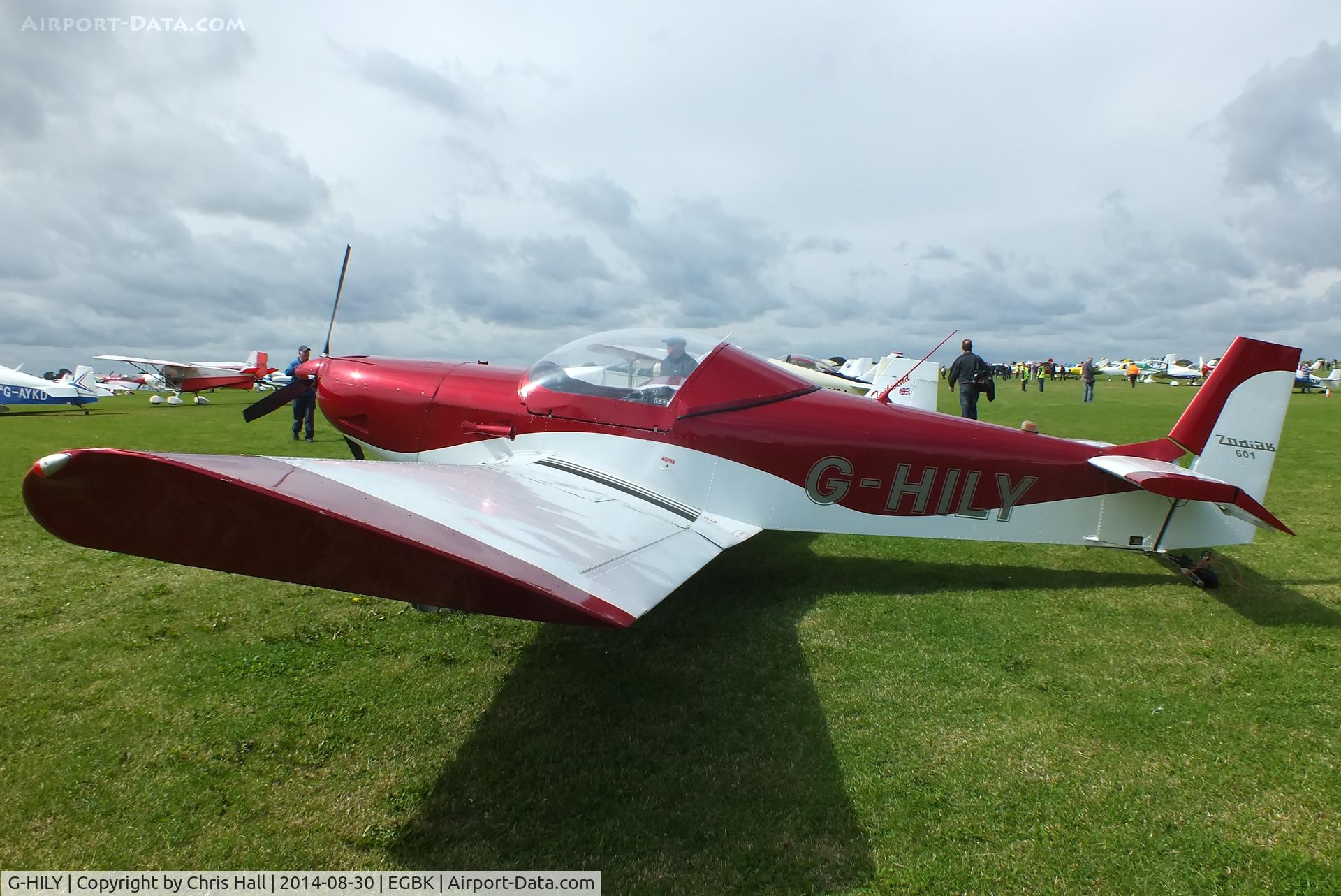 G-HILY, 1989 Zenair CH-601 HD Zodiac C/N PFA 162-11392, at the LAA Rally 2014, Sywell