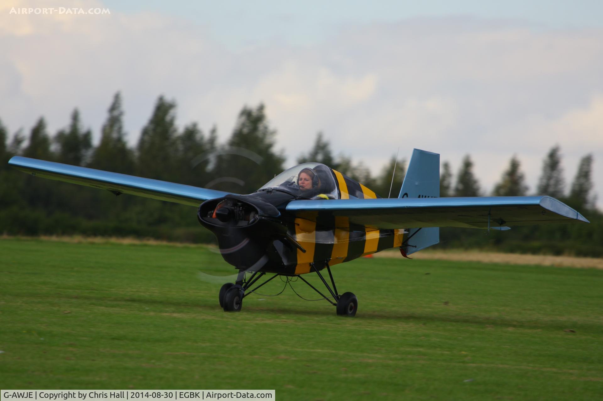 G-AWJE, 1968 Tipsy T-66 Nipper Mk 3 C/N S121, at the LAA Rally 2014, Sywell