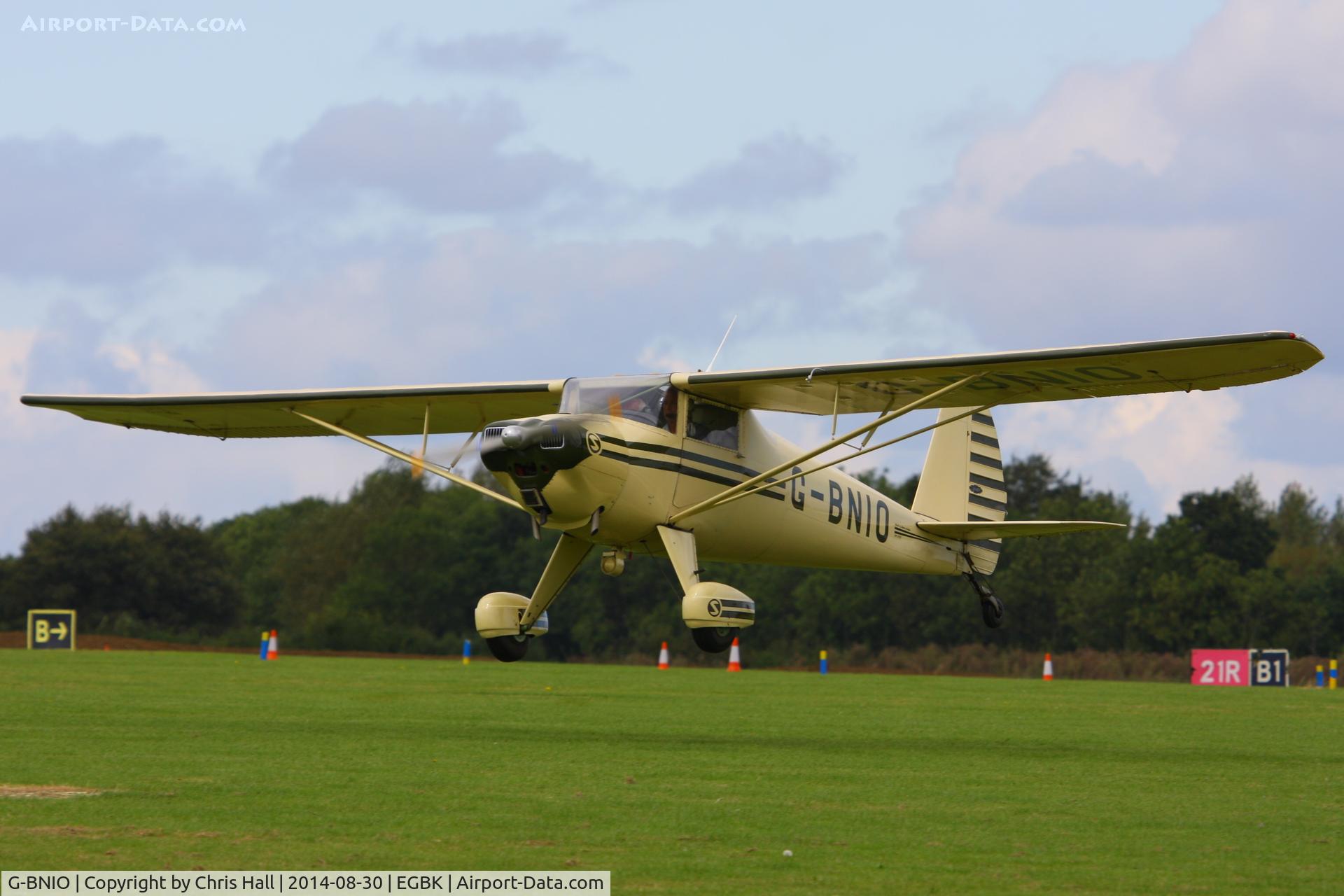 G-BNIO, 1946 Luscombe 8A C/N 2120, at the LAA Rally 2014, Sywell