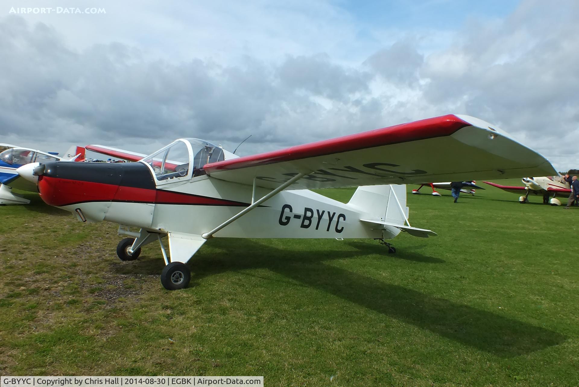G-BYYC, 2000 Hapi Cygnet SF-2A C/N PFA 182-12311, at the LAA Rally 2014, Sywell