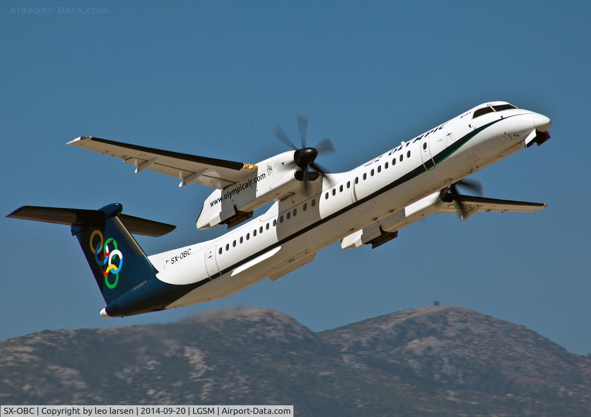SX-OBC, 2009 De Havilland Canada DHC-8-402Q Dash 8 C/N 4276, Samos 20.9.14