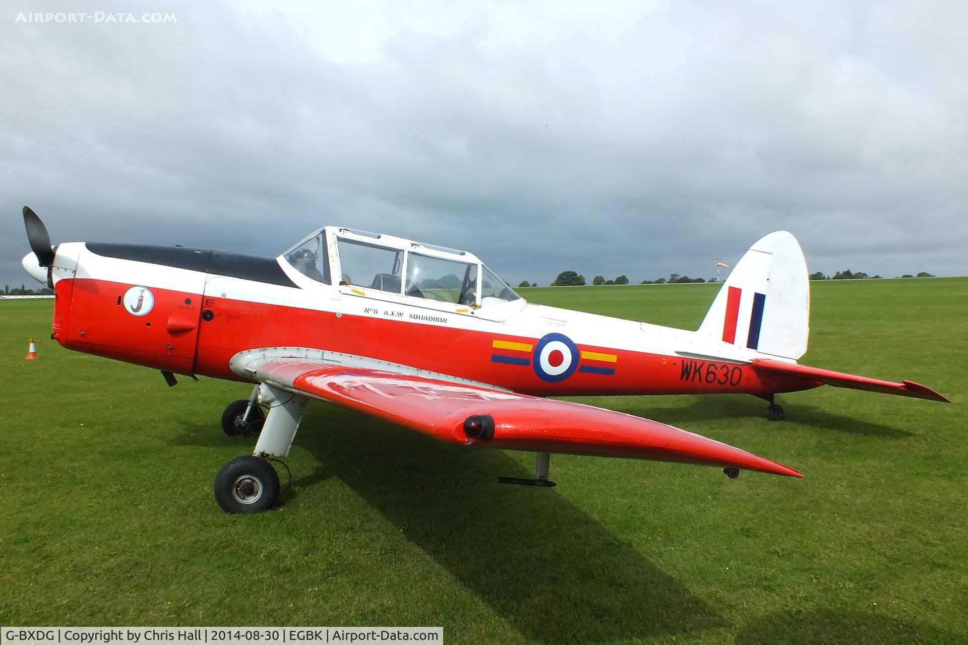 G-BXDG, 1950 De Havilland DHC-1 Chipmunk T.10 C/N C1/0644, at the LAA Rally 2014, Sywell