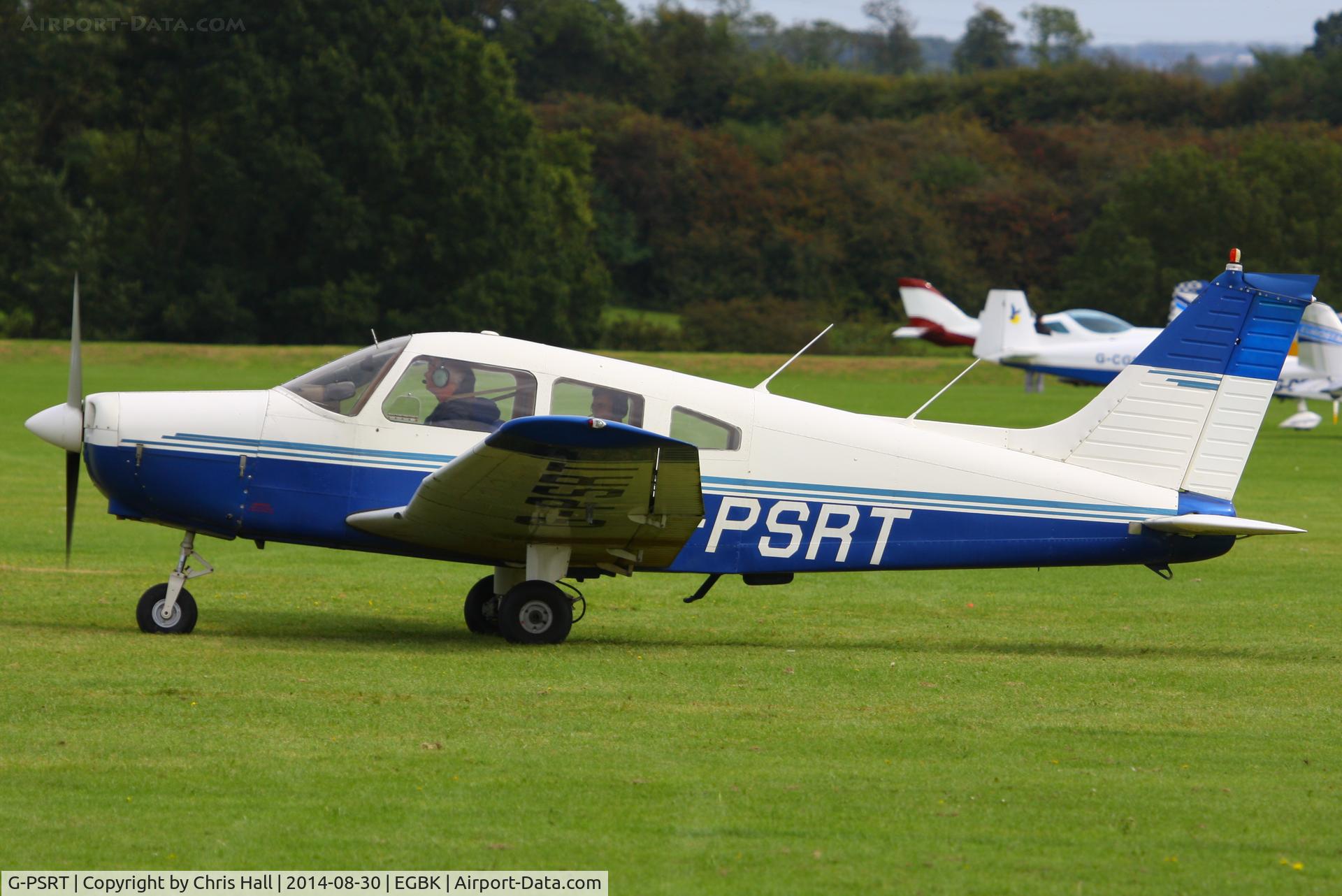 G-PSRT, 1976 Piper PA-28-151 Cherokee Warrior C/N 28-7615225, at the LAA Rally 2014, Sywell