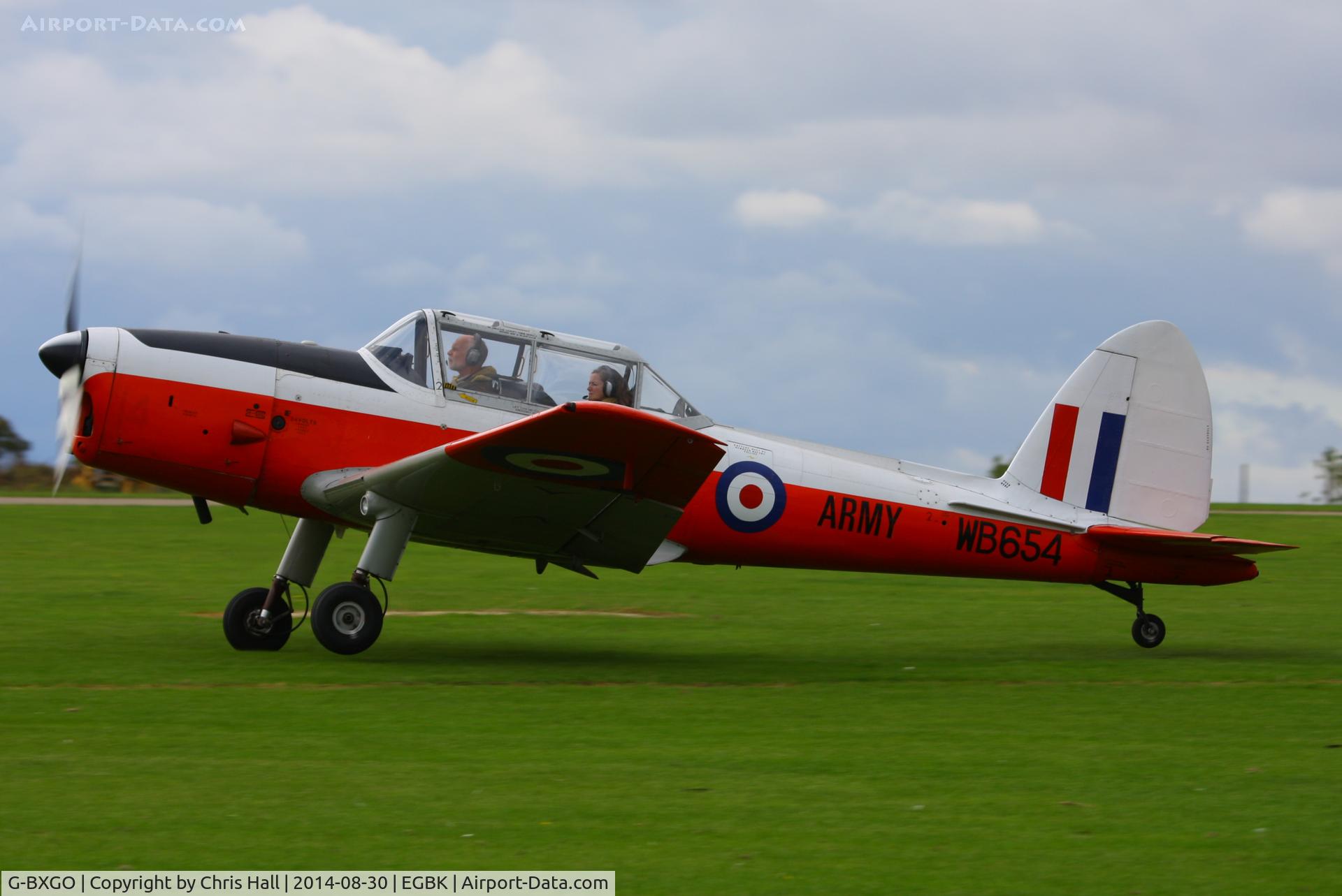 G-BXGO, 1950 De Havilland DHC-1 Chipmunk T.10 C/N C1/0097, at the LAA Rally 2014, Sywell