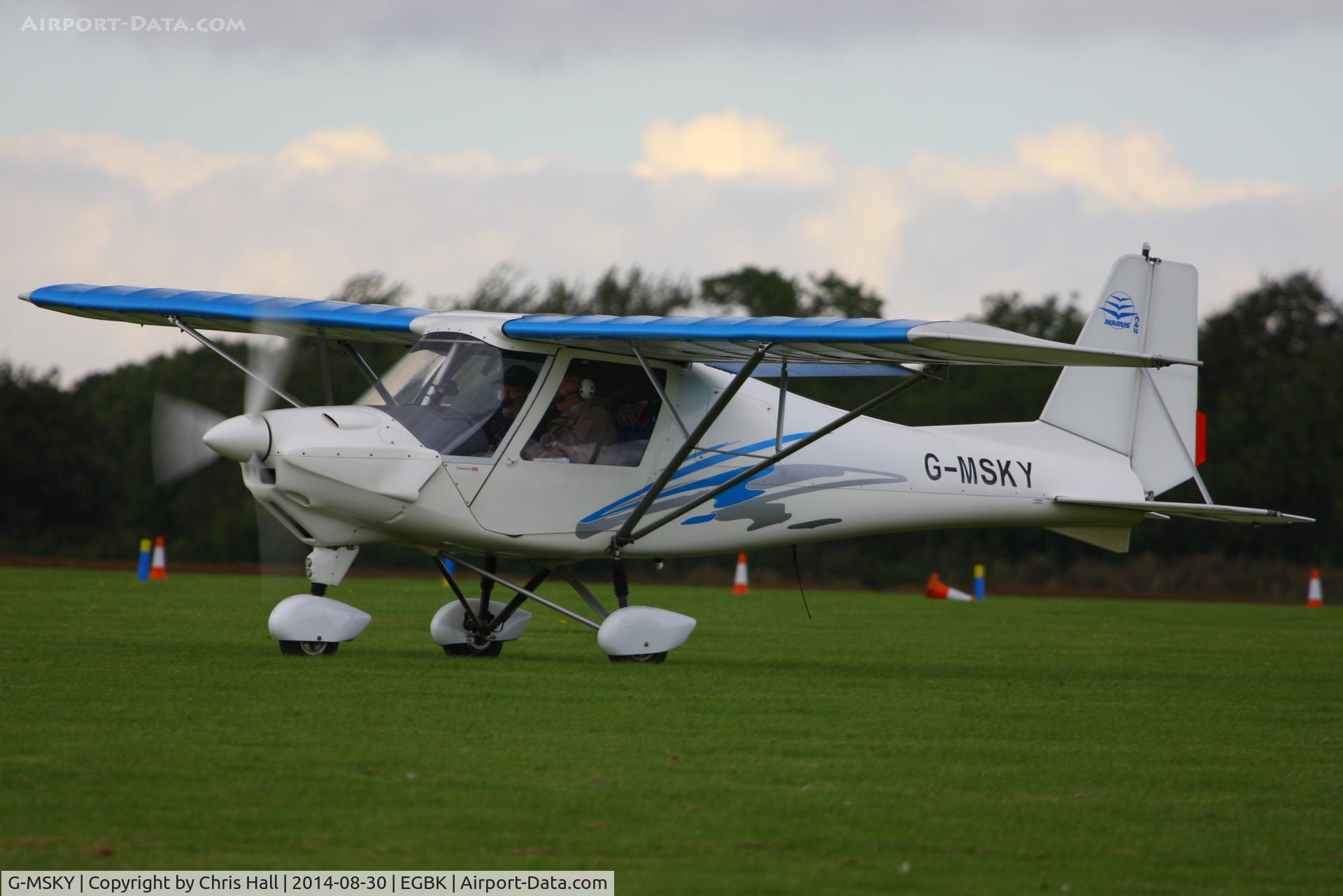 G-MSKY, 2001 Comco Ikarus C42 FB UK C/N PFA 322-13722, at the LAA Rally 2014, Sywell
