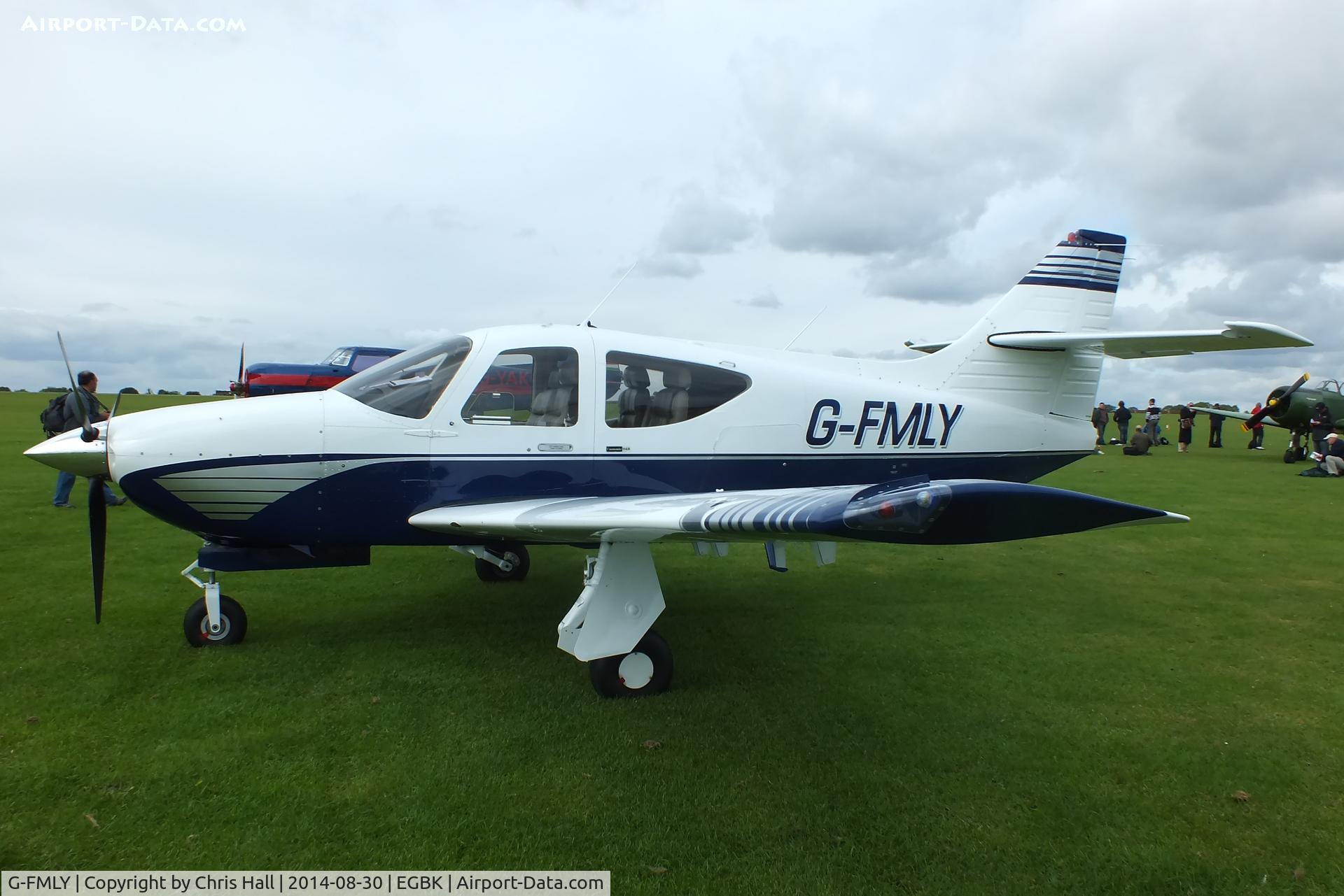 G-FMLY, 1998 Rockwell Commander 114B C/N 14655, at the LAA Rally 2014, Sywell