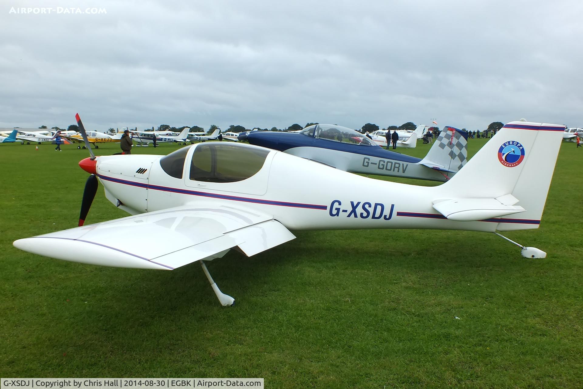 G-XSDJ, 2002 Europa XS Monowheel C/N PFA 247-13378, at the LAA Rally 2014, Sywell