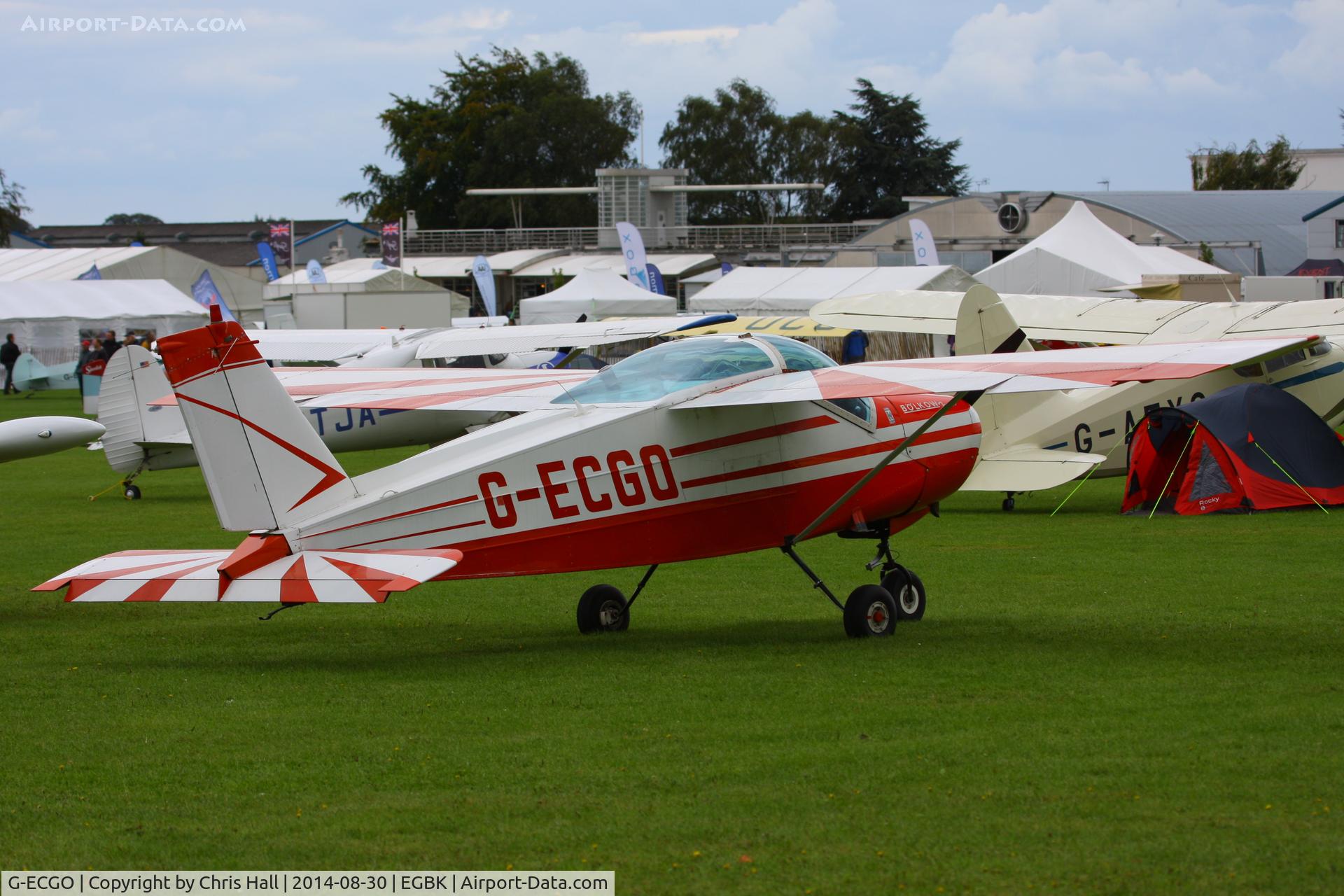 G-ECGO, 1966 Bolkow Bo-208C Junior C/N 599, at the LAA Rally 2014, Sywell