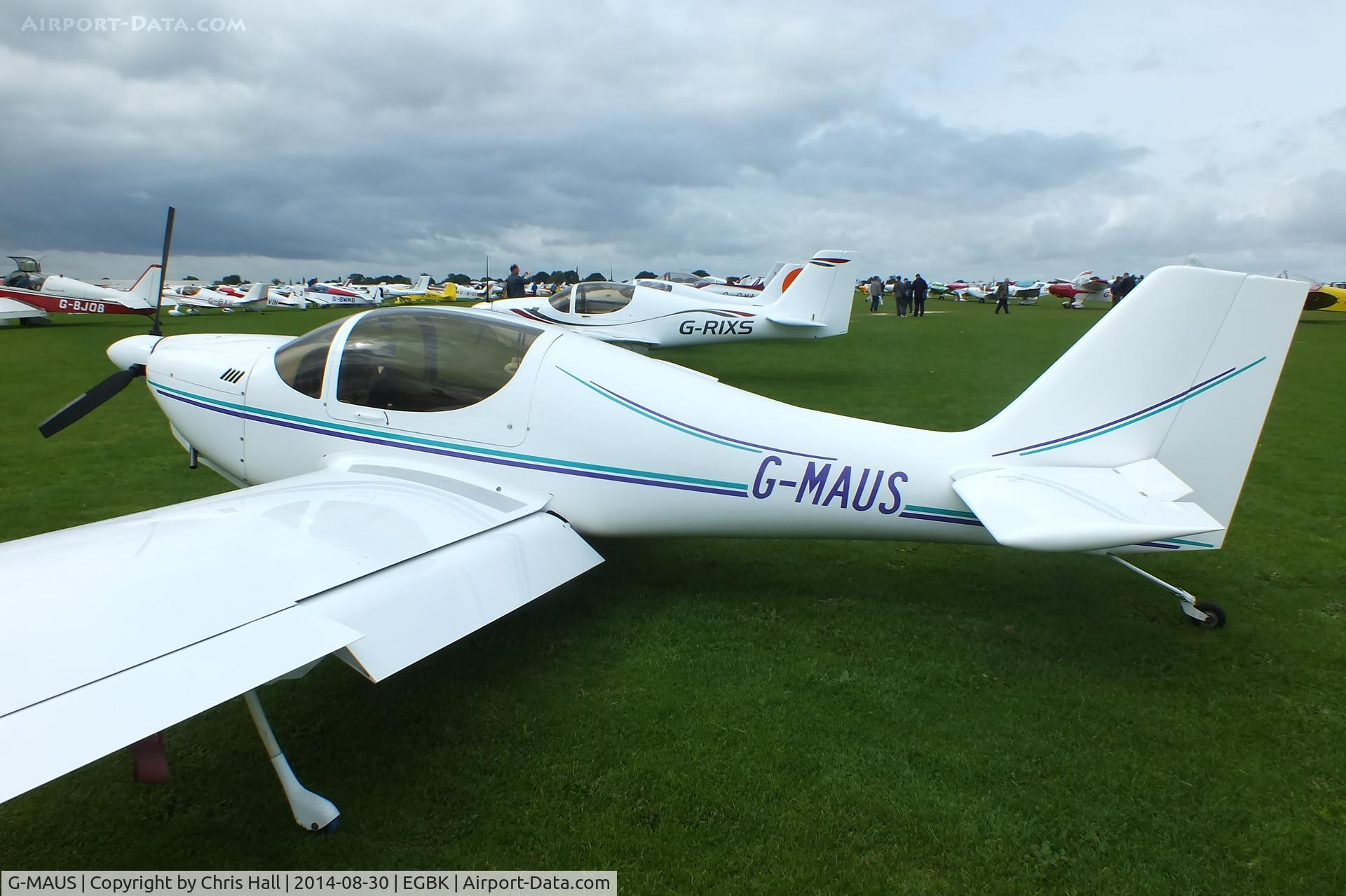 G-MAUS, 2005 Europa Monowheel C/N PFA 247-12651, at the LAA Rally 2014, Sywell