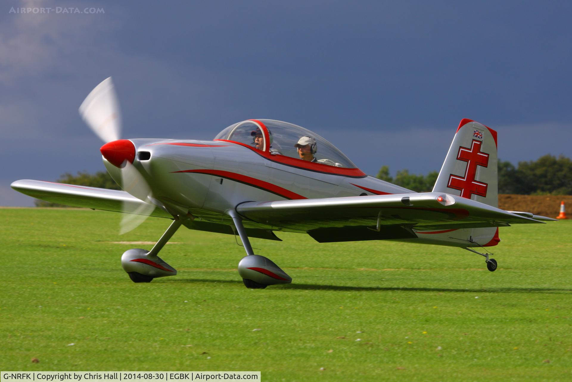 G-NRFK, 2013 Vans RV-8 C/N PFA 303-14135, at the LAA Rally 2014, Sywell