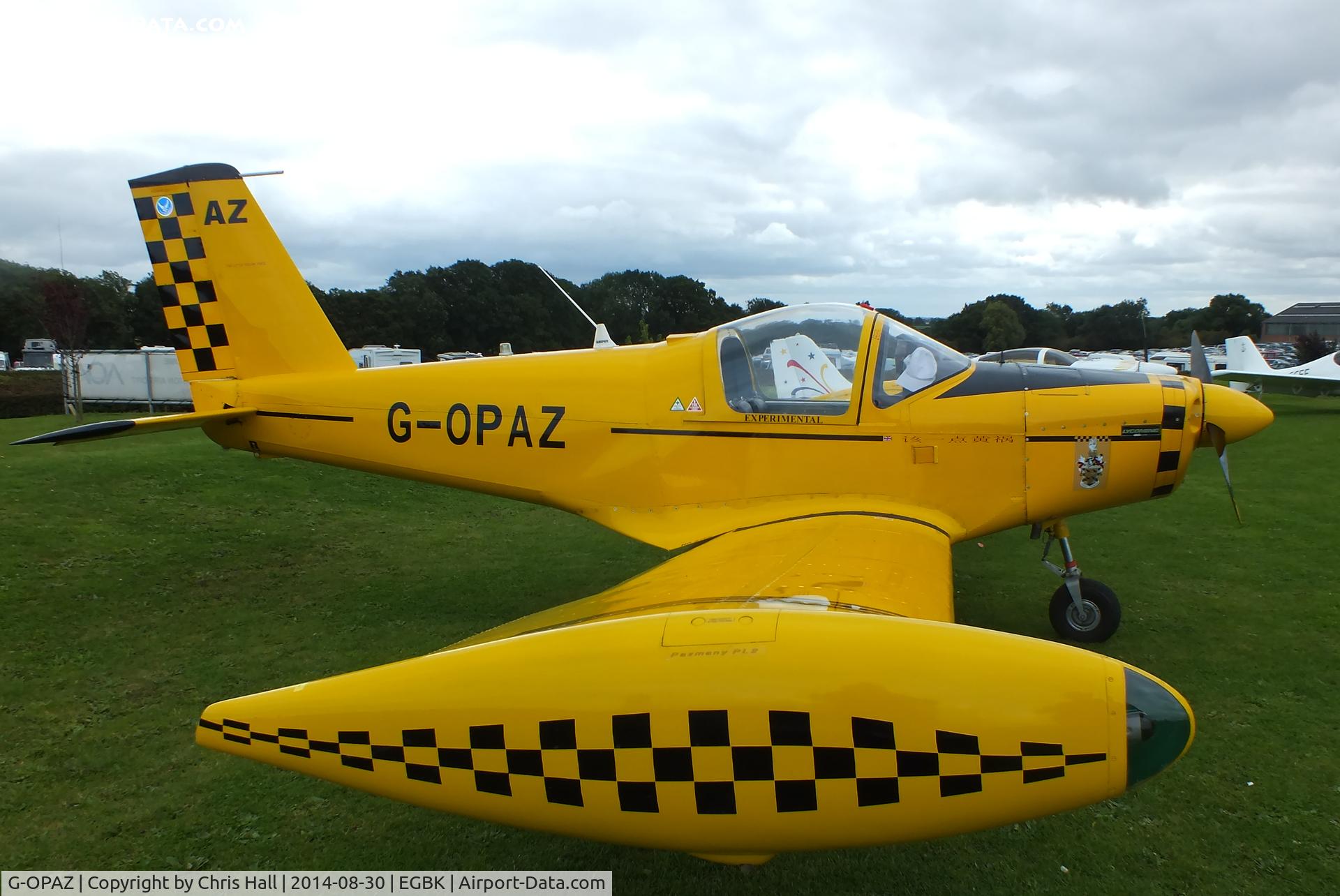 G-OPAZ, 2001 Pazmany PL-2 C/N PFA 069-10673, at the LAA Rally 2014, Sywell