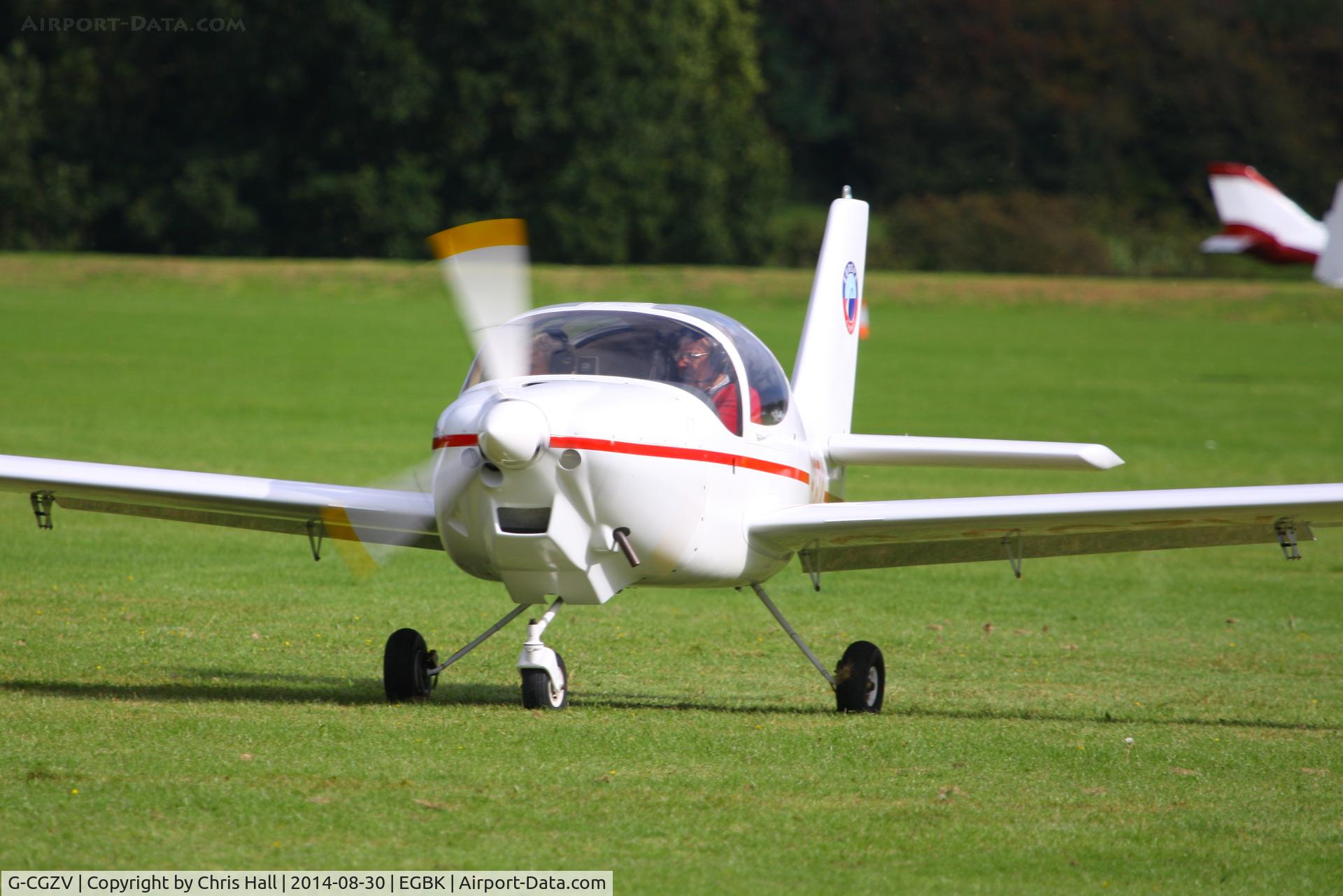 G-CGZV, 2012 Europa XS Tri-Gear C/N PFA 247-13563, at the LAA Rally 2014, Sywell