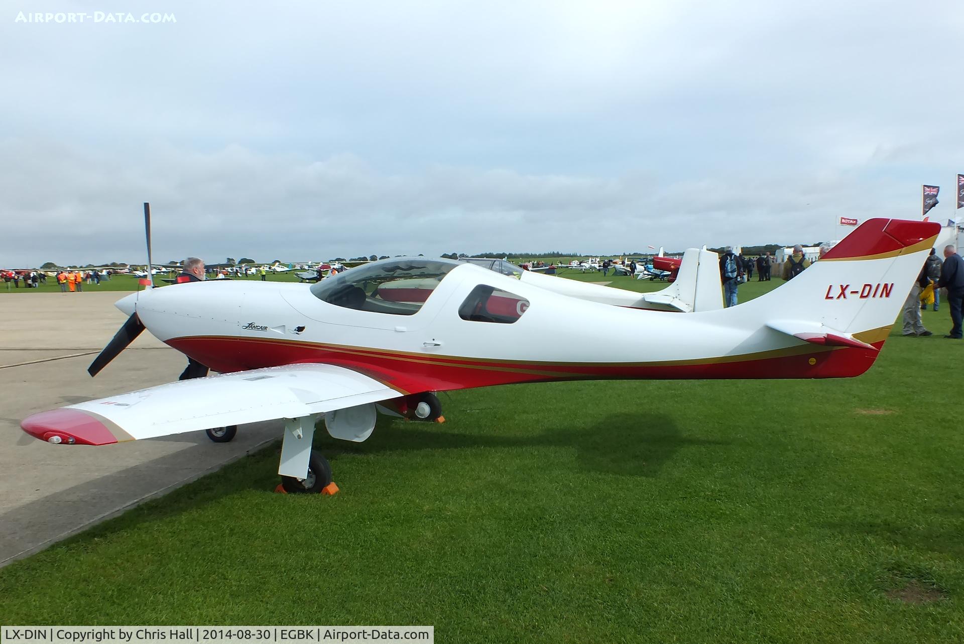 LX-DIN, 2003 Lancair Legacy 2000 C/N L2K-137, at the LAA Rally 2014, Sywell