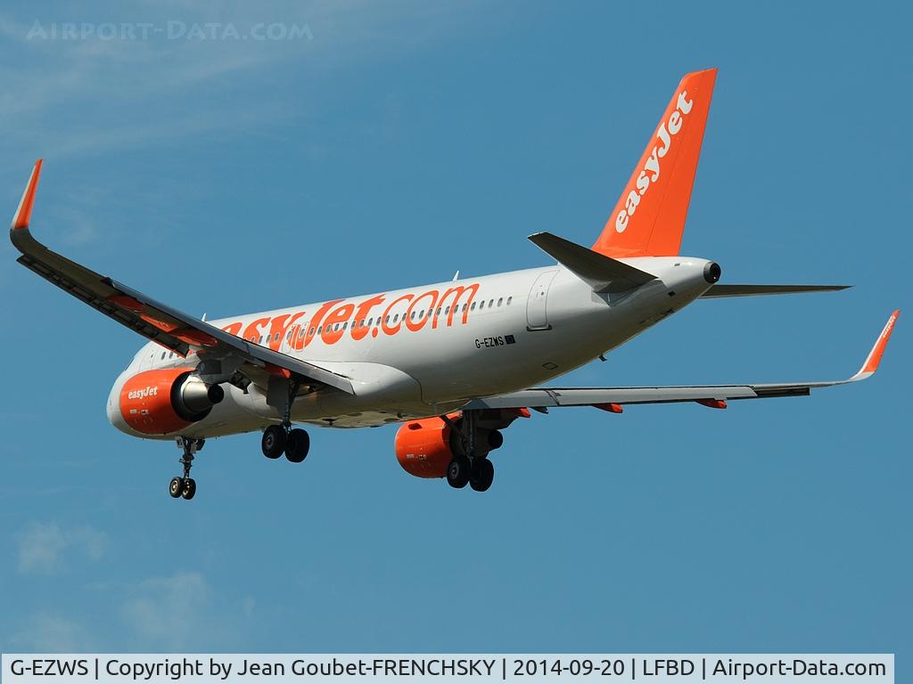 G-EZWS, 2014 Airbus A320-214 C/N 6011, landing 23 from LGW