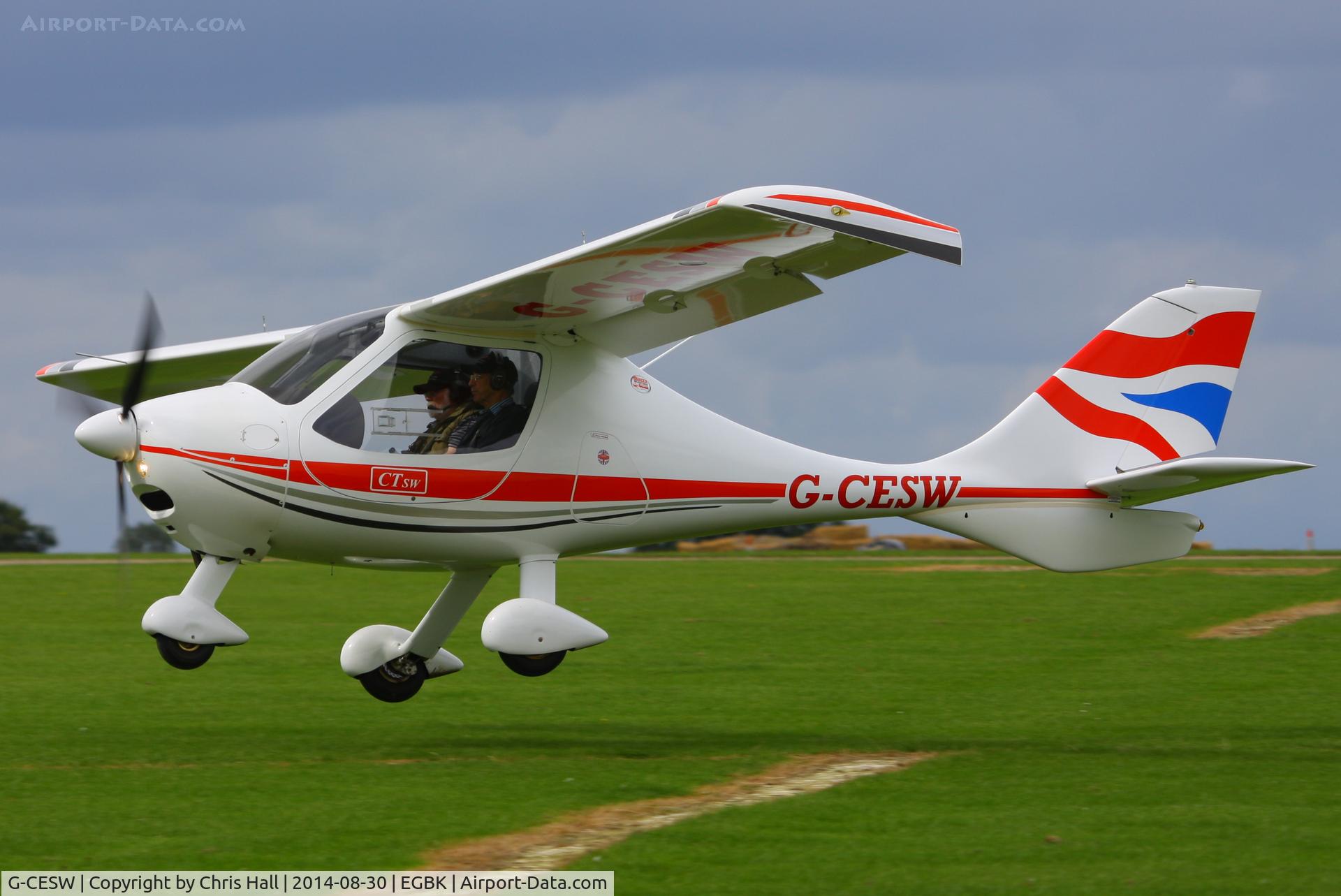 G-CESW, 2007 Flight Design CTSW C/N 8296, at the LAA Rally 2014, Sywell