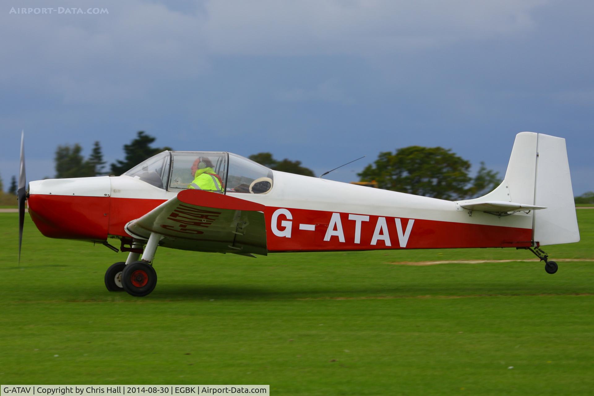 G-ATAV, 1965 Druine D.62C Condor C/N RAE/611, at the LAA Rally 2014, Sywell