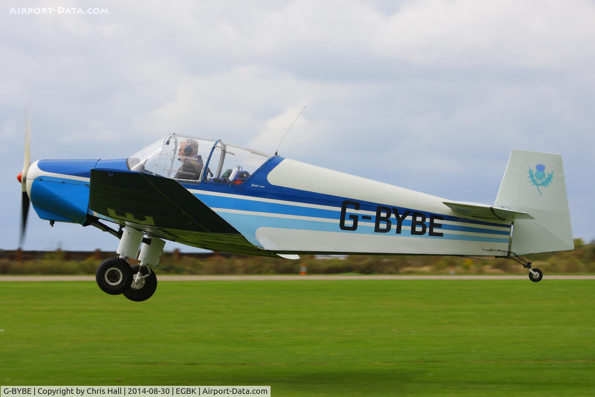 G-BYBE, 1964 Jodel (Wassmer) D-120A Paris-Nice C/N 269, at the LAA Rally 2014, Sywell