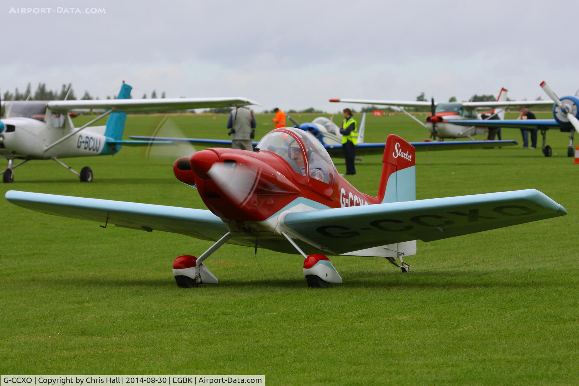 G-CCXO, 2004 Corby CJ-1 Starlet C/N PFA 134-13267, at the LAA Rally 2014, Sywell