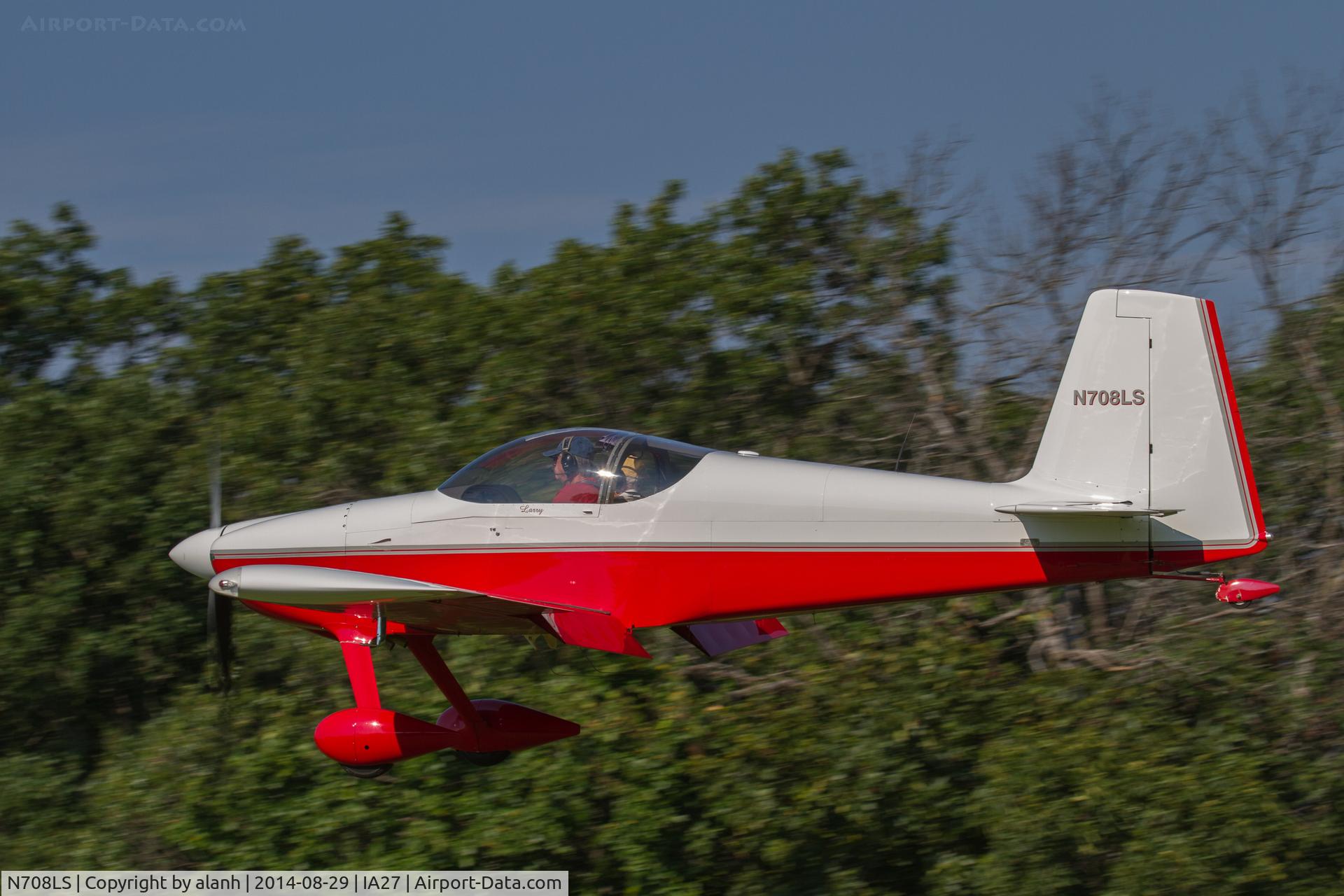 N708LS, 2008 Vans RV-7 C/N 70403, At Antique Airfield, Blakesburg