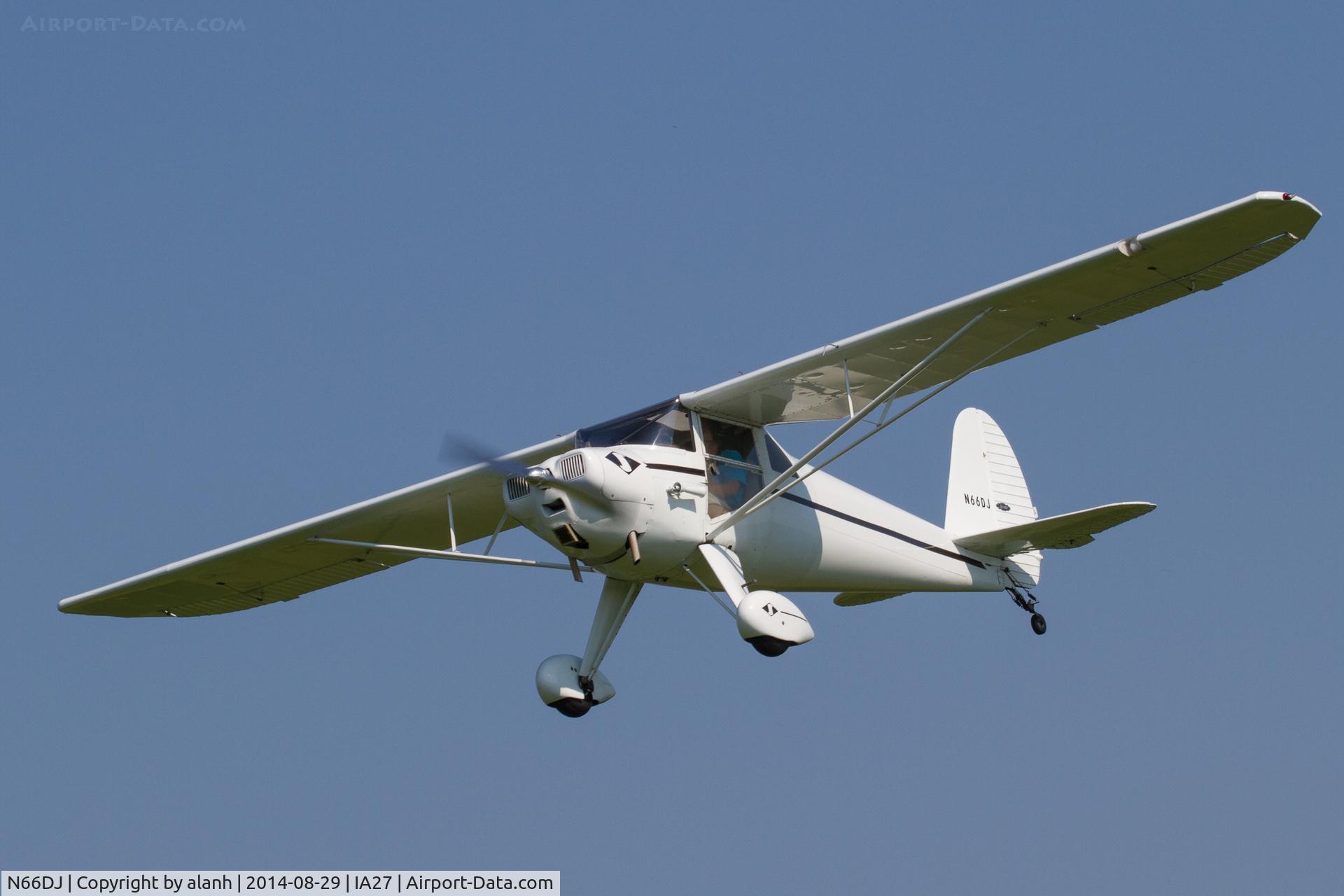 N66DJ, 1947 Luscombe 8E Silvaire C/N 5807, Landing at Antique Airfield, Blakesburg