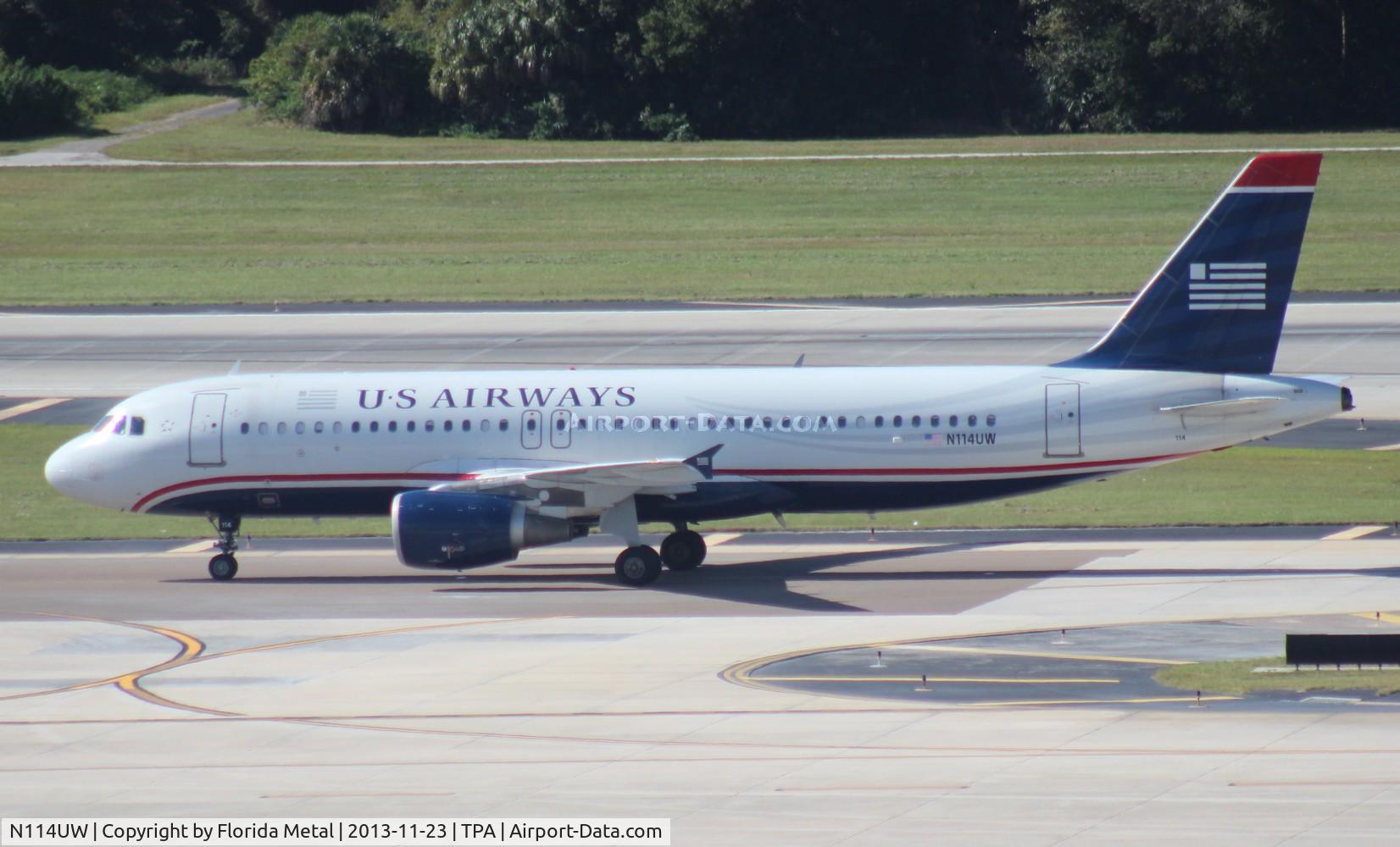 N114UW, 1999 Airbus A320-214 C/N 1148, US Airways A320