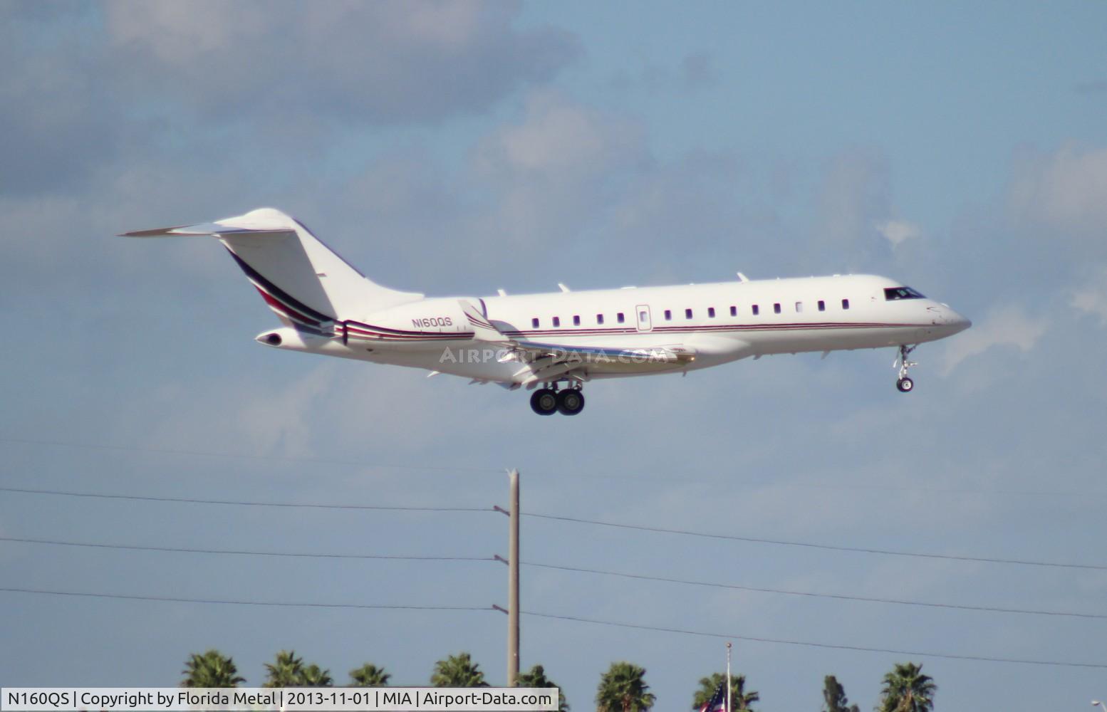 N160QS, 2012 Bombardier BD-700-1A10 Global 6000 C/N 9475, Global 6000