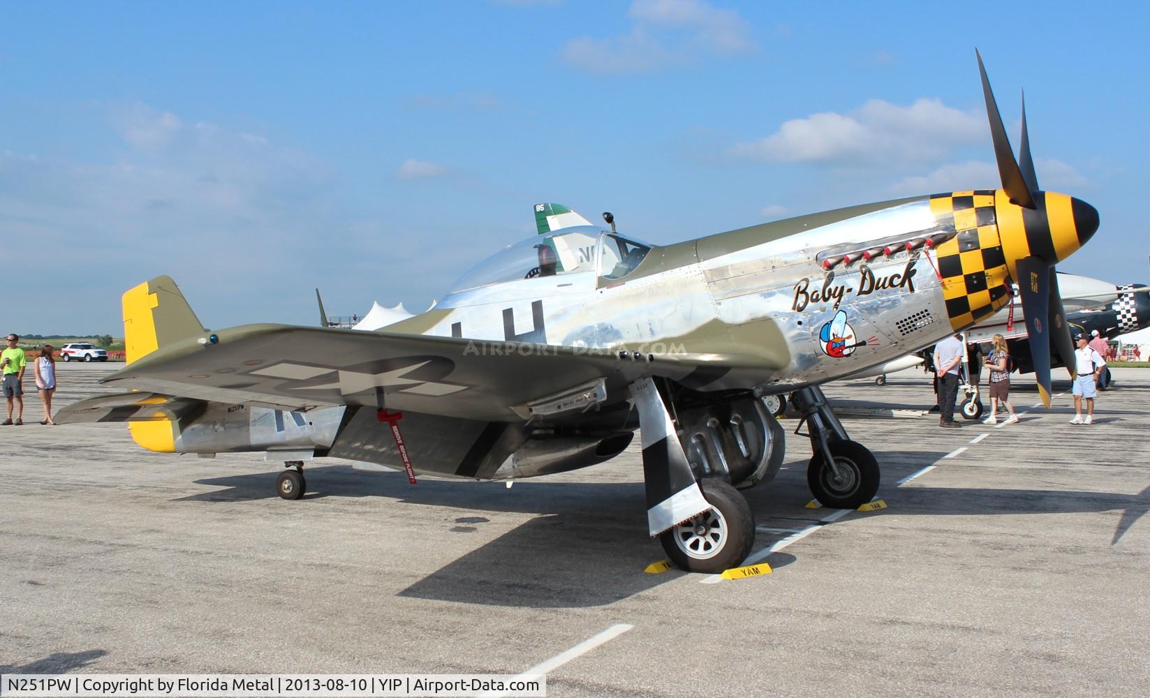N251PW, 1944 North American P-51D Mustang C/N 122-31945, Baby Duck