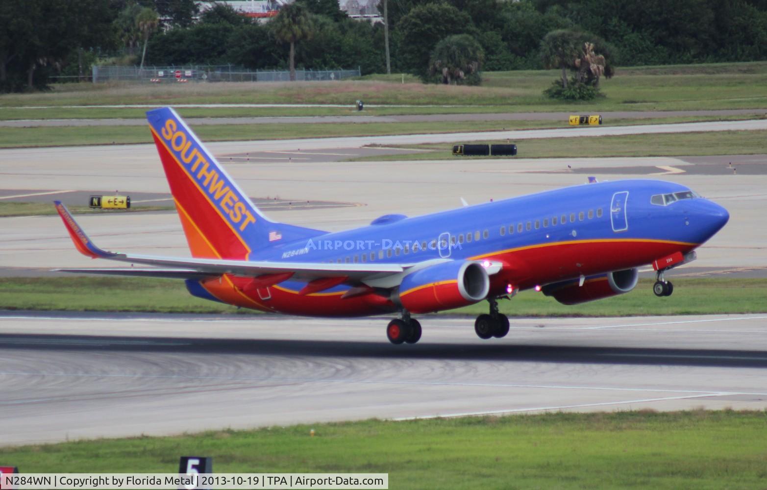 N284WN, 2007 Boeing 737-7H4 C/N 32535, Southwest 737-700