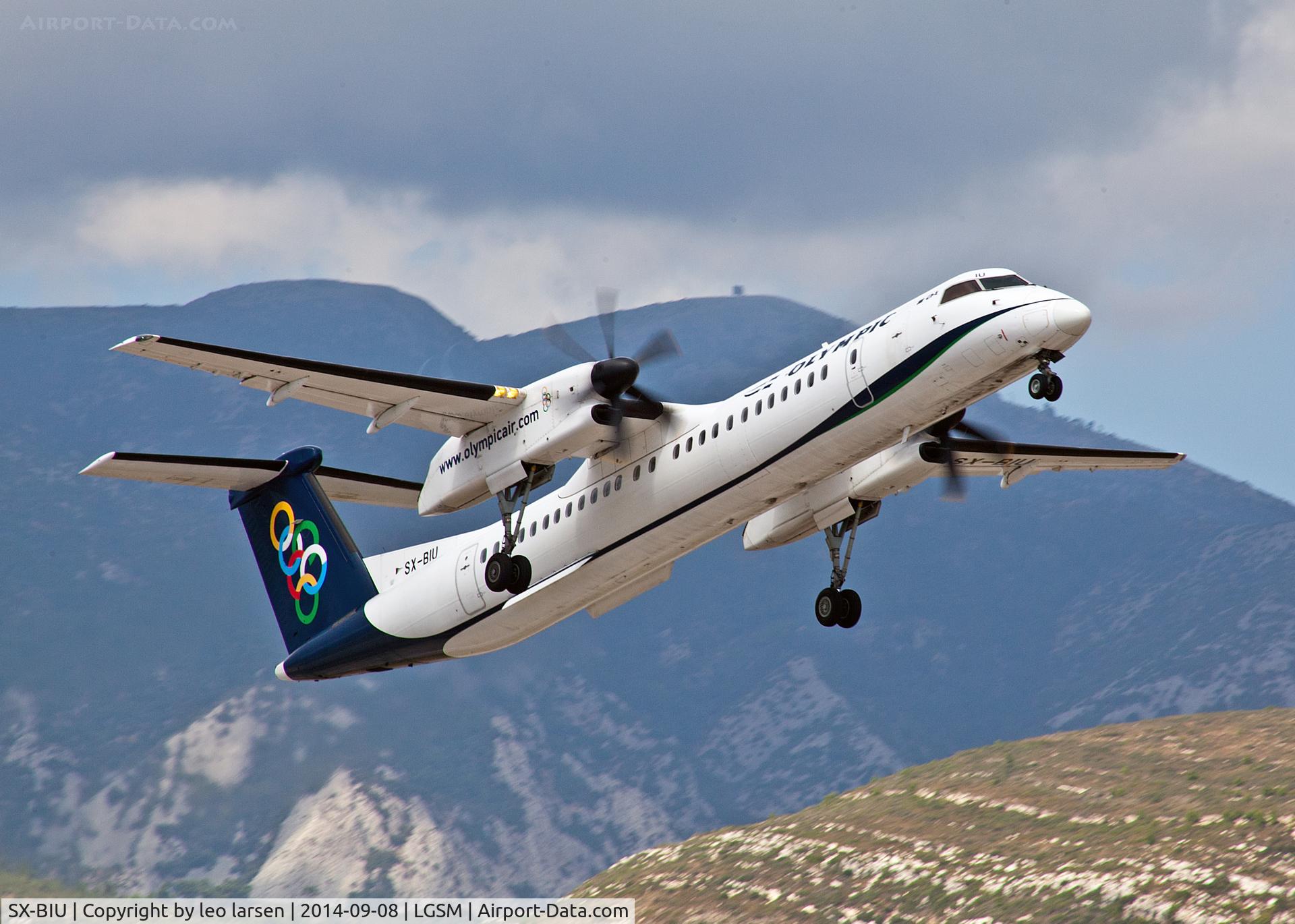 SX-BIU, 2007 De Havilland Canada DHC-8-402Q Dash 8 C/N 4152, Samos 8.9.14
