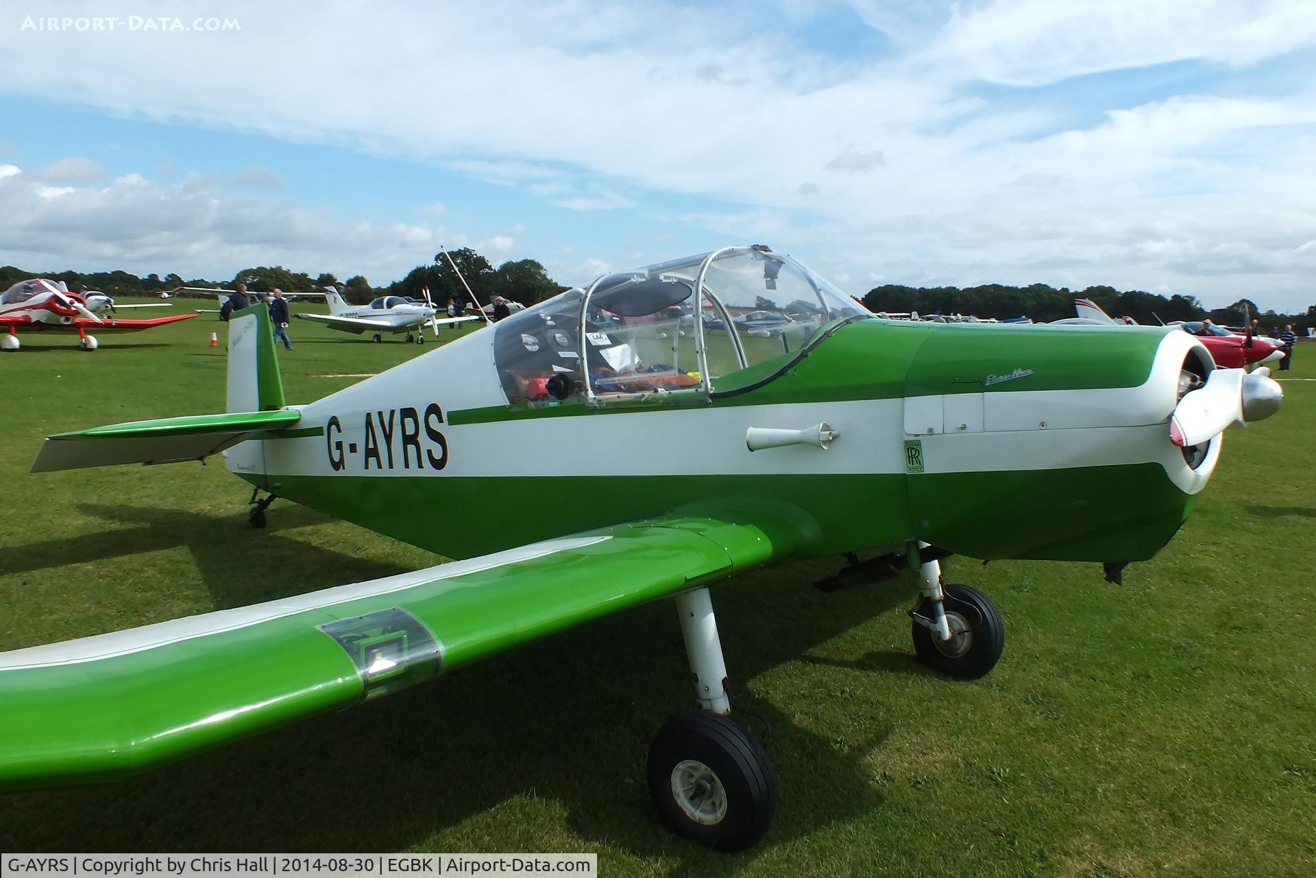 G-AYRS, 1964 Wassmer (Jodel) D-120 Paris-Nice C/N 255, at the LAA Rally 2014, Sywell