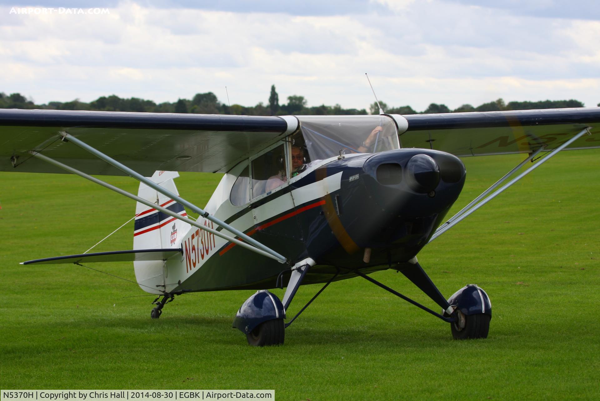 N5370H, 1949 Piper PA-16 Clipper C/N 16-177, at the LAA Rally 2014, Sywell
