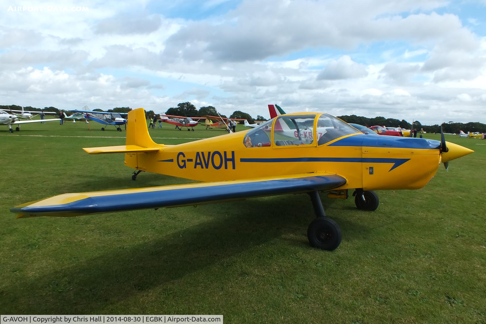 G-AVOH, 1967 Rollason Druine D-62B Condor C/N RAE/622, at the LAA Rally 2014, Sywell