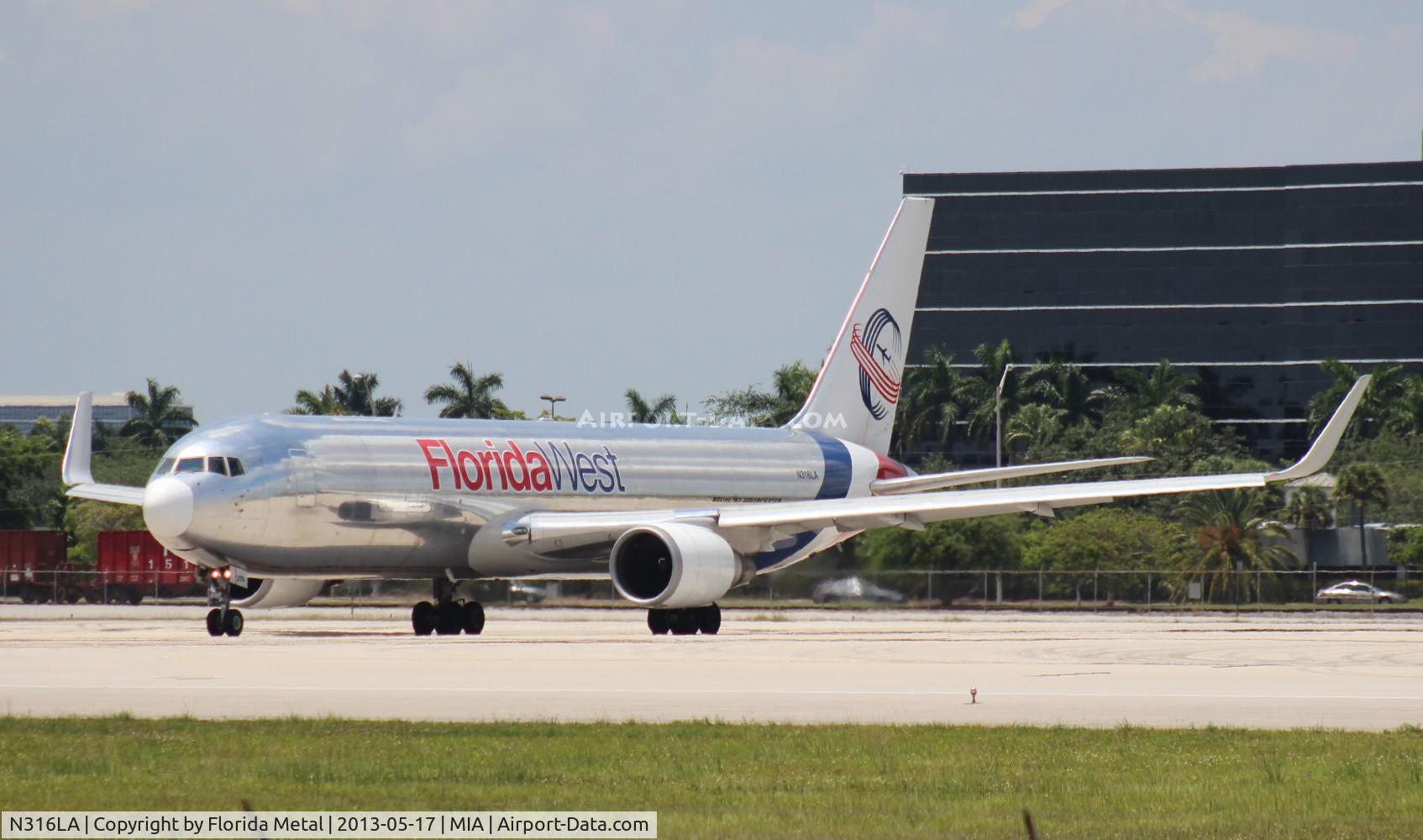 N316LA, 2001 Boeing 767-316F C/N 30842, Florida West 767-300