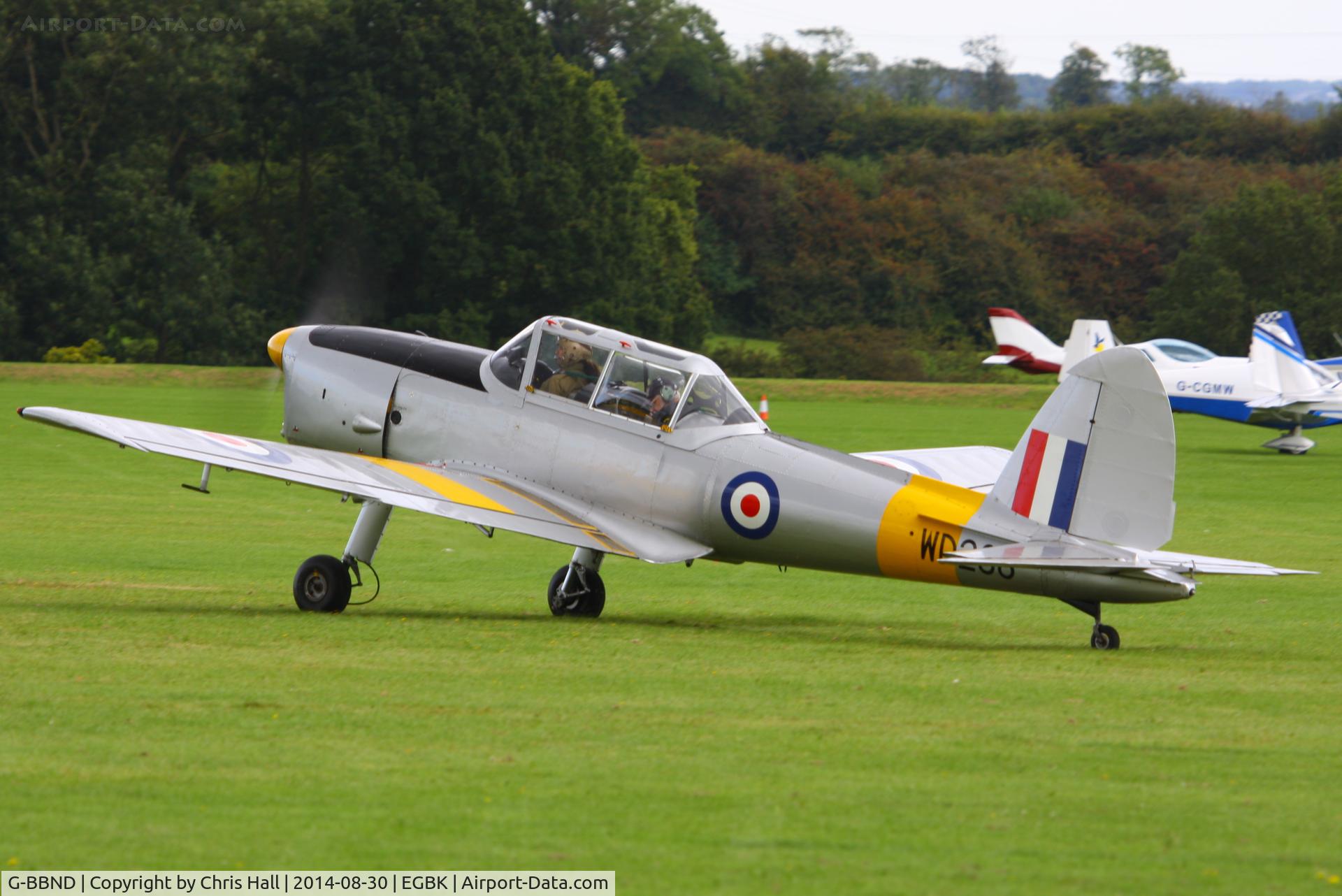 G-BBND, 1950 De Havilland DHC-1 Chipmunk T.10 C/N C1/0225, at the LAA Rally 2014, Sywell