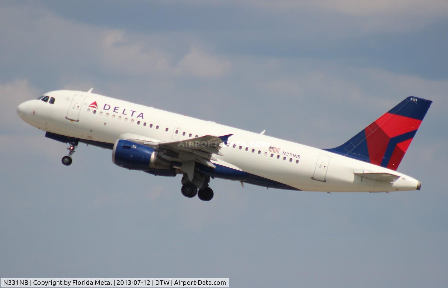 N331NB, 2001 Airbus A319-114 C/N 1567, Delta A319