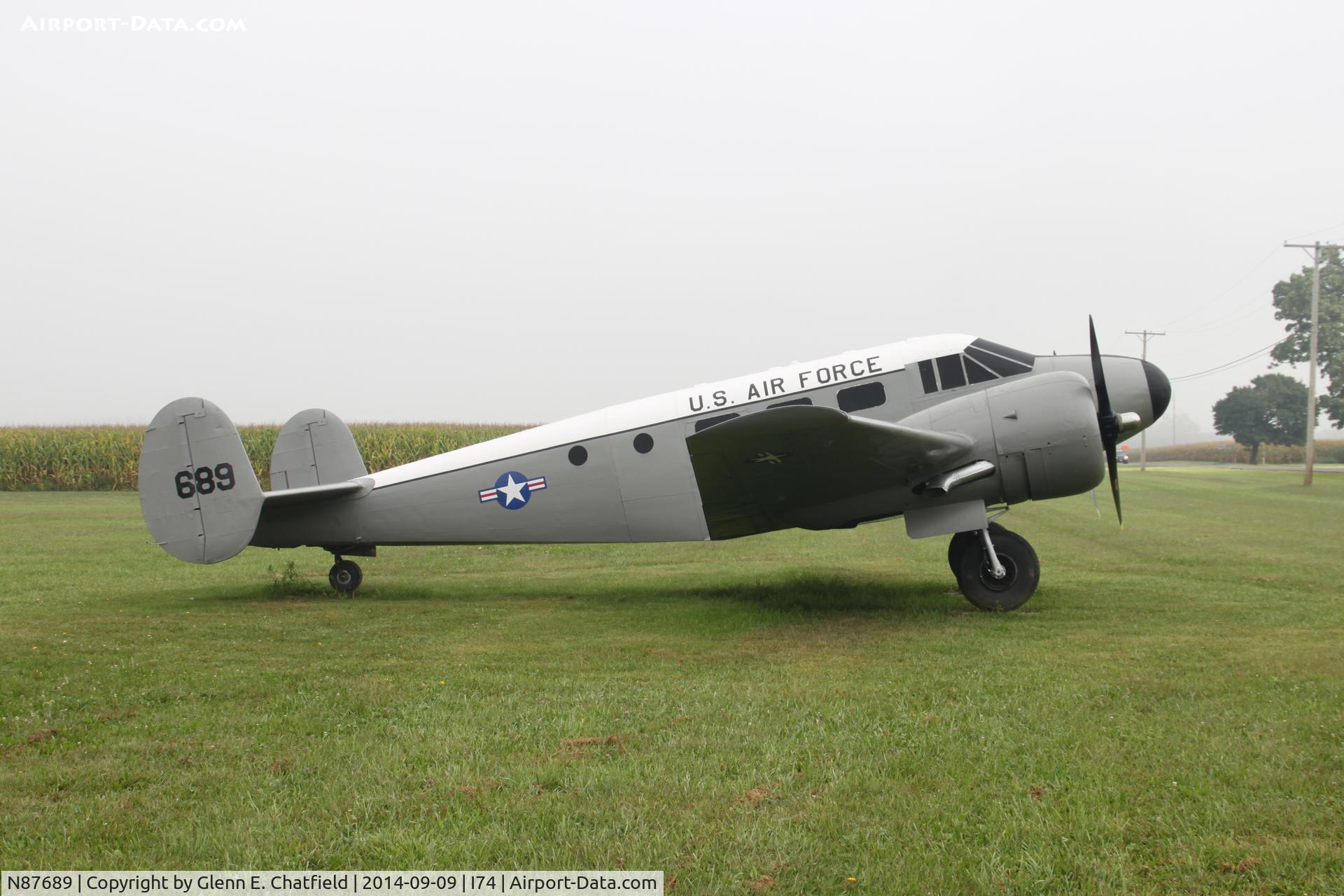 N87689, 1951 Beech C-45H Expeditor C/N AF-276, At the Champaign Aviation Museum