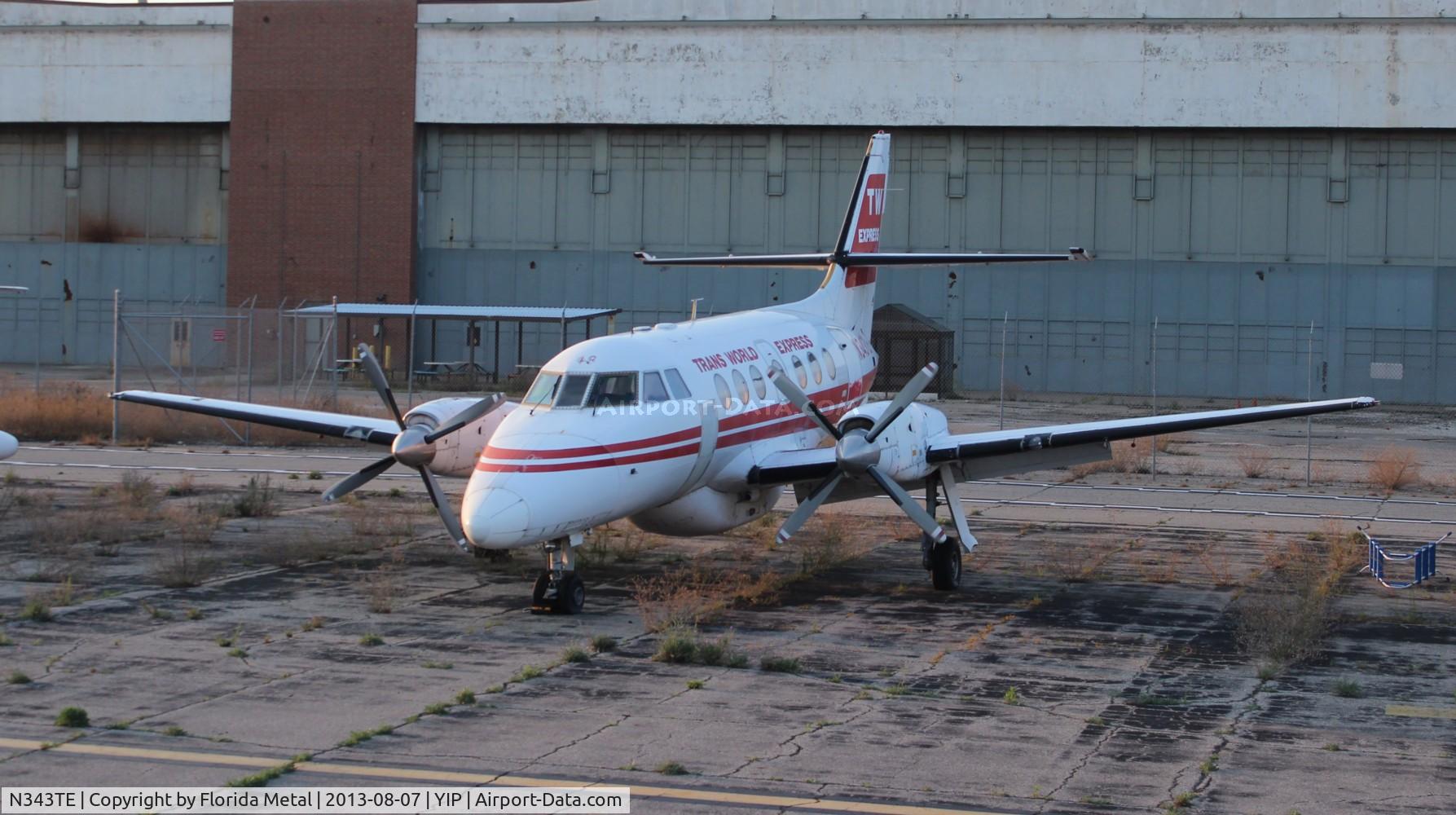 N343TE, British Aerospace BAe-3201 Jetstream C/N 955, BAE Jetstream 32 in TW Express colors still taken from a B-17