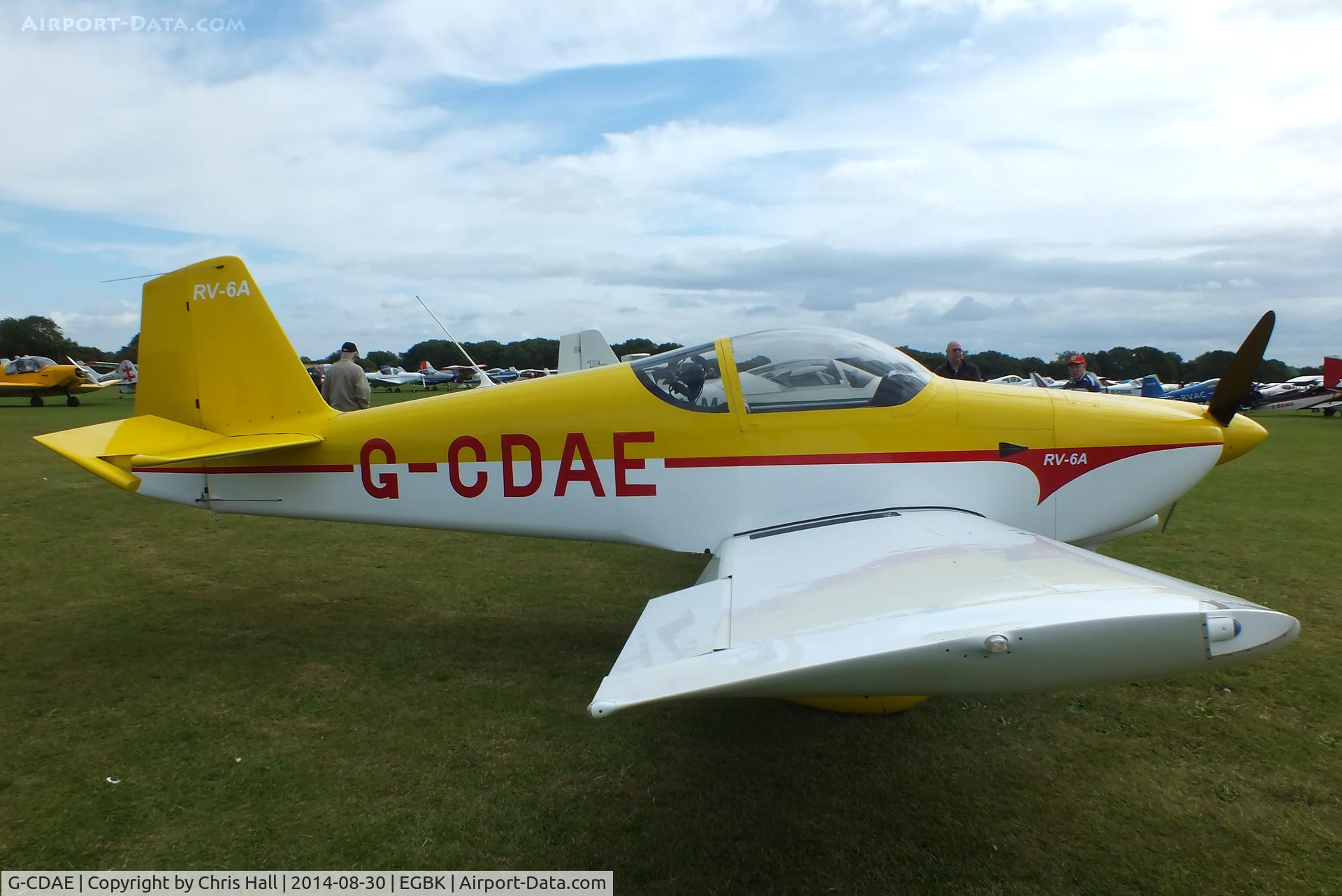 G-CDAE, 2005 Vans RV-6A C/N PFA 181A-13018, at the LAA Rally 2014, Sywell