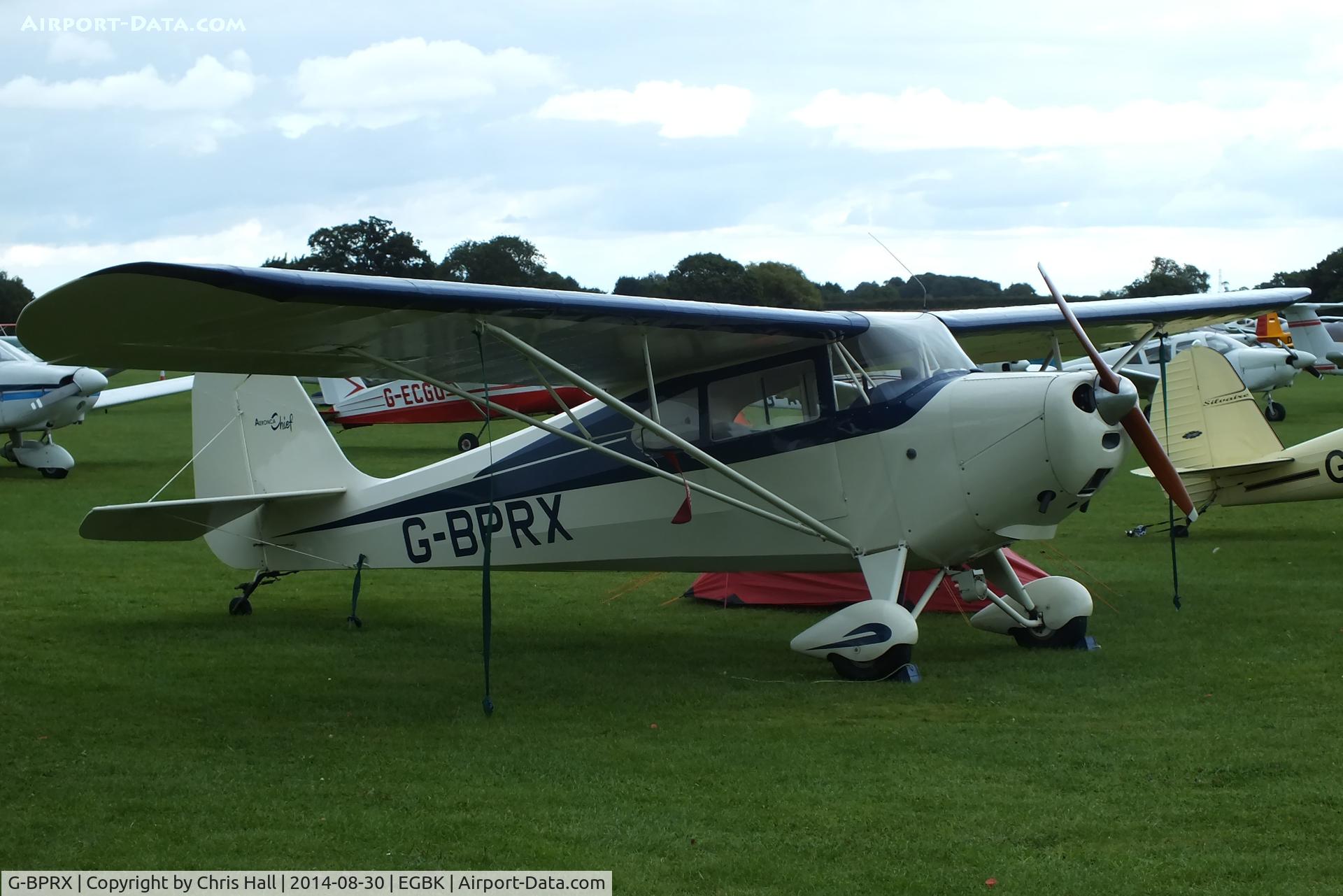 G-BPRX, 1946 Aeronca 11AC Chief Chief C/N 11AC-94, at the LAA Rally 2014, Sywell