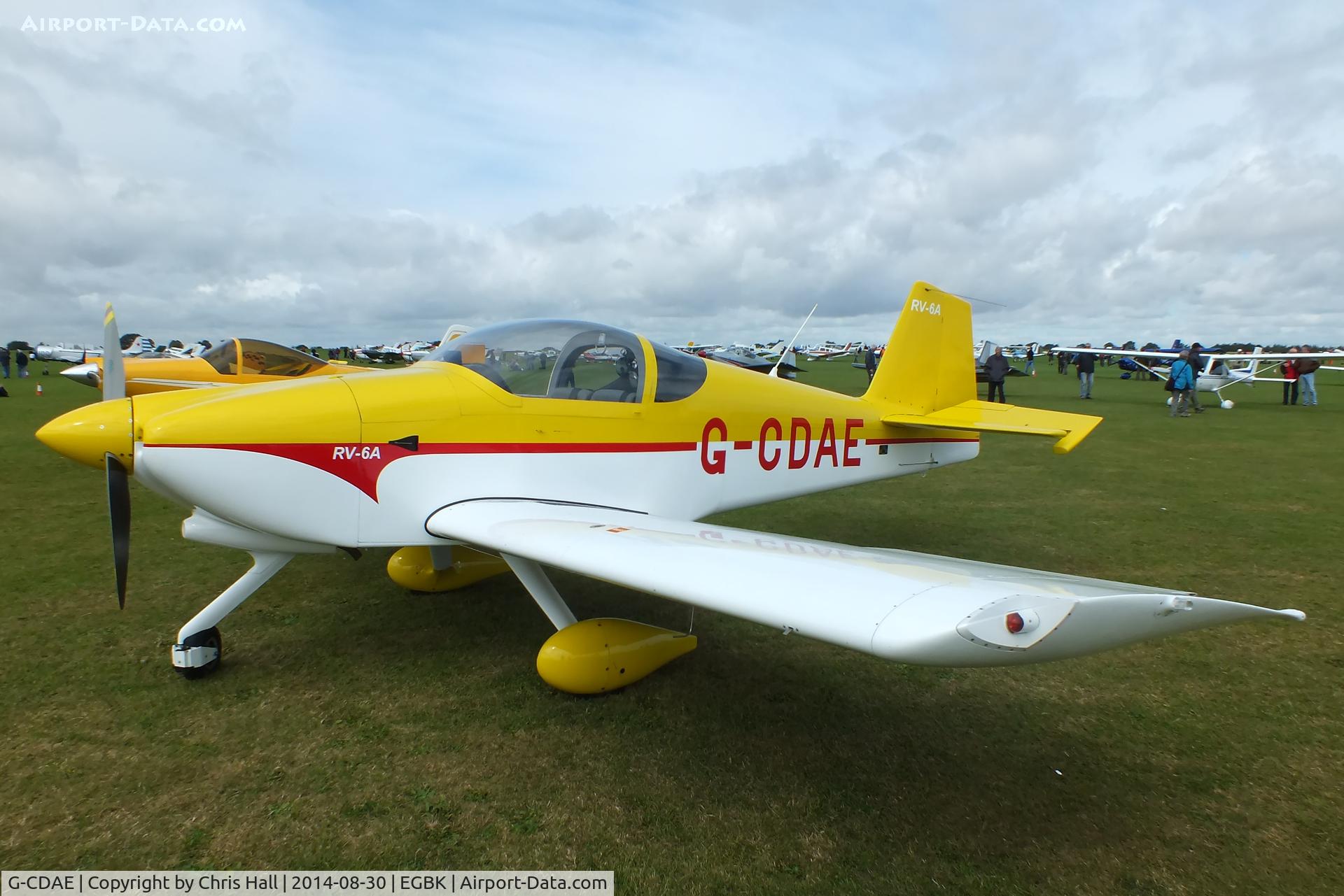 G-CDAE, 2005 Vans RV-6A C/N PFA 181A-13018, at the LAA Rally 2014, Sywell