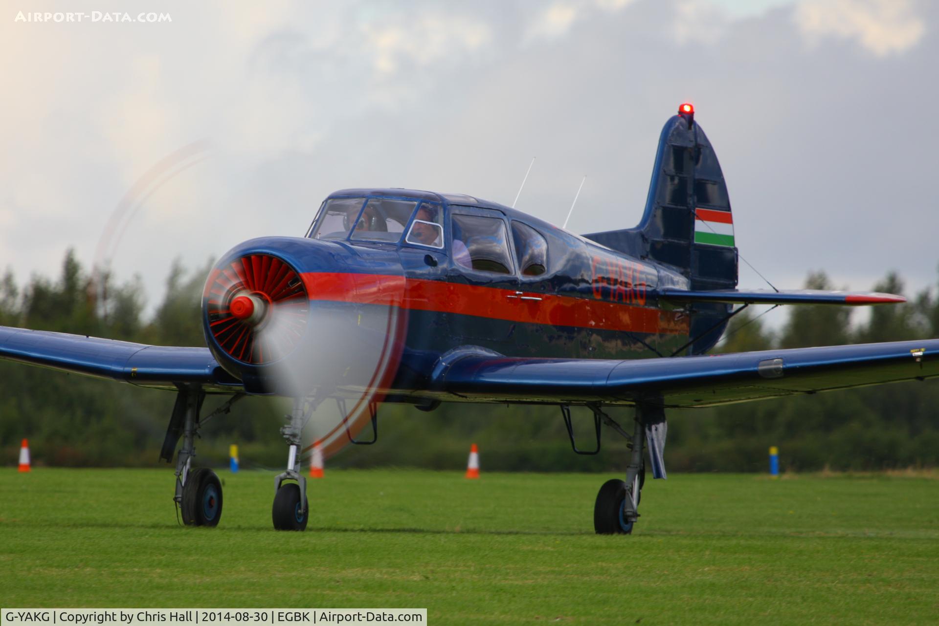 G-YAKG, 1979 Yakovlev Yak-18T C/N 22202034023, at the LAA Rally 2014, Sywell