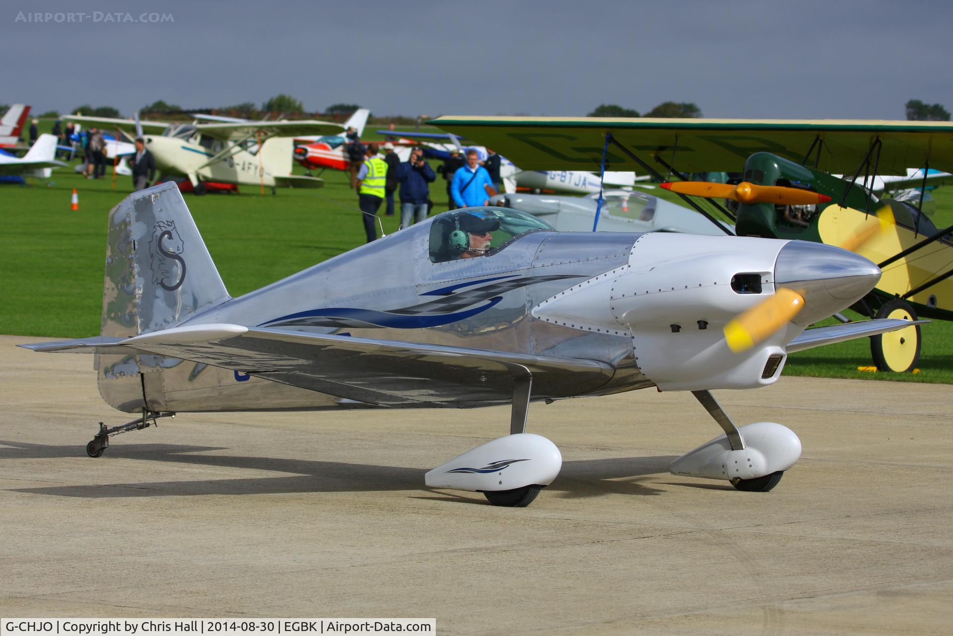 G-CHJO, 1998 Bushby Midget Mustang M-1 C/N 1726, at the LAA Rally 2014, Sywell