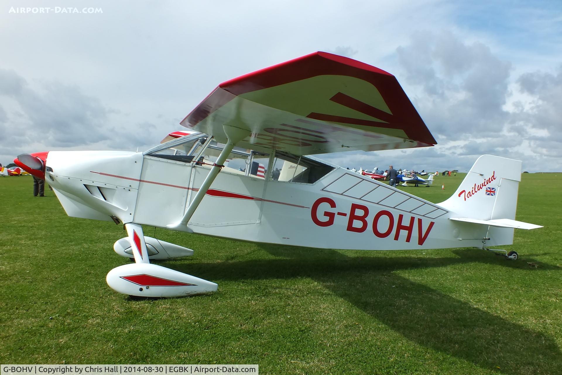 G-BOHV, 1990 Wittman W-8 Tailwind C/N PFA 031-11151, at the LAA Rally 2014, Sywell
