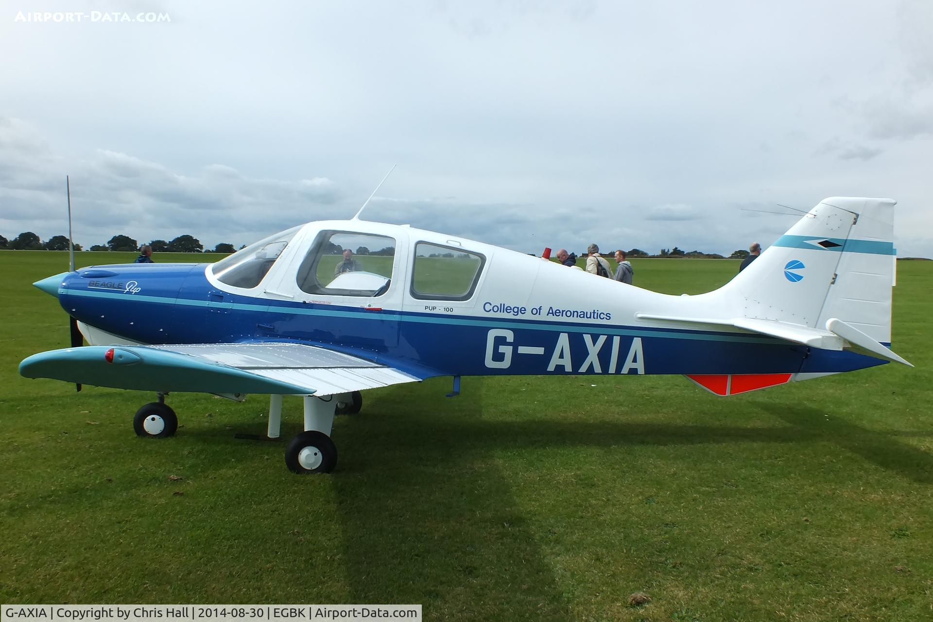 G-AXIA, 1969 Beagle B-121 Pup Series 1 (Pup 100) C/N B121-078, at the LAA Rally 2014, Sywell