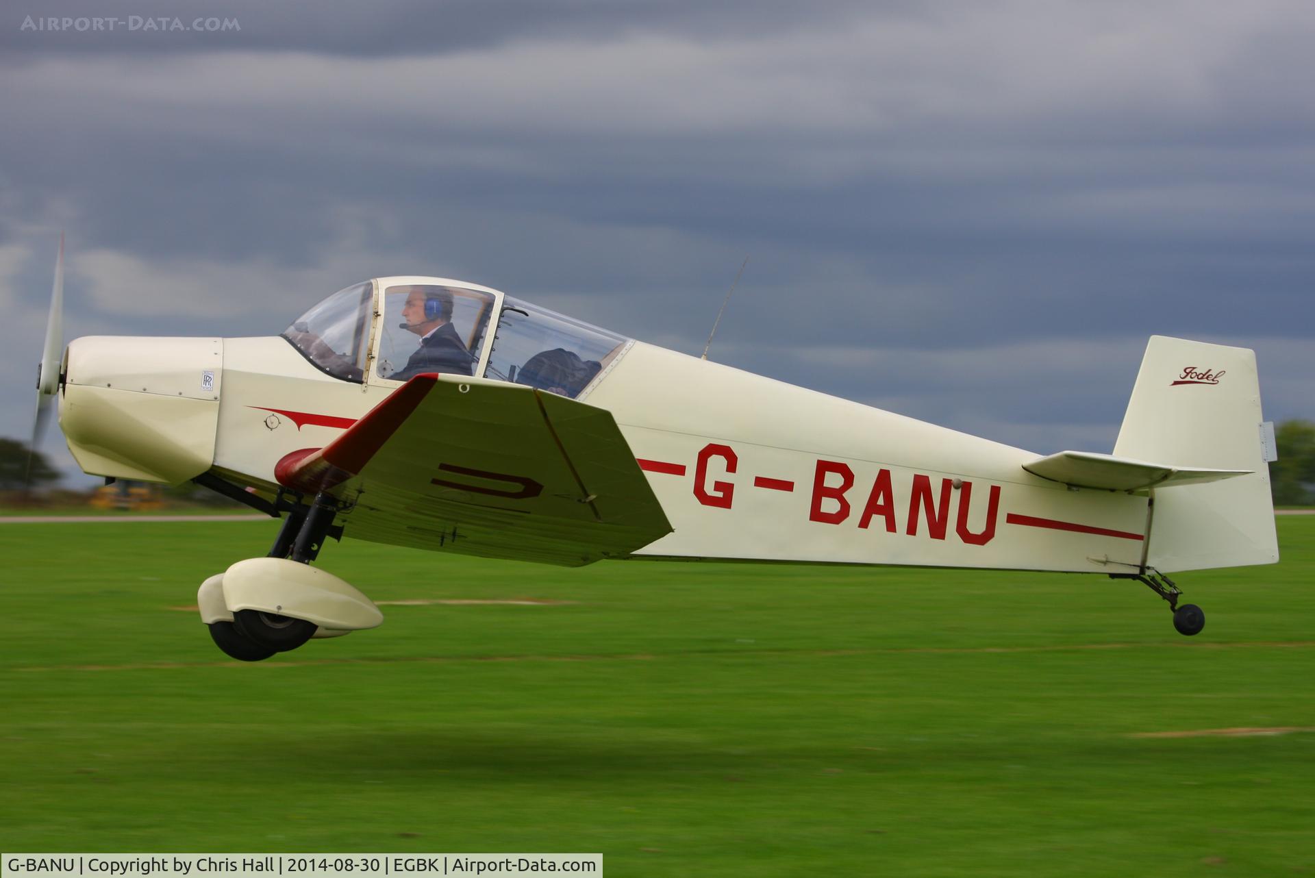 G-BANU, 1963 Wassmer (Jodel) D-120 Paris-Nice C/N 247, at the LAA Rally 2014, Sywell