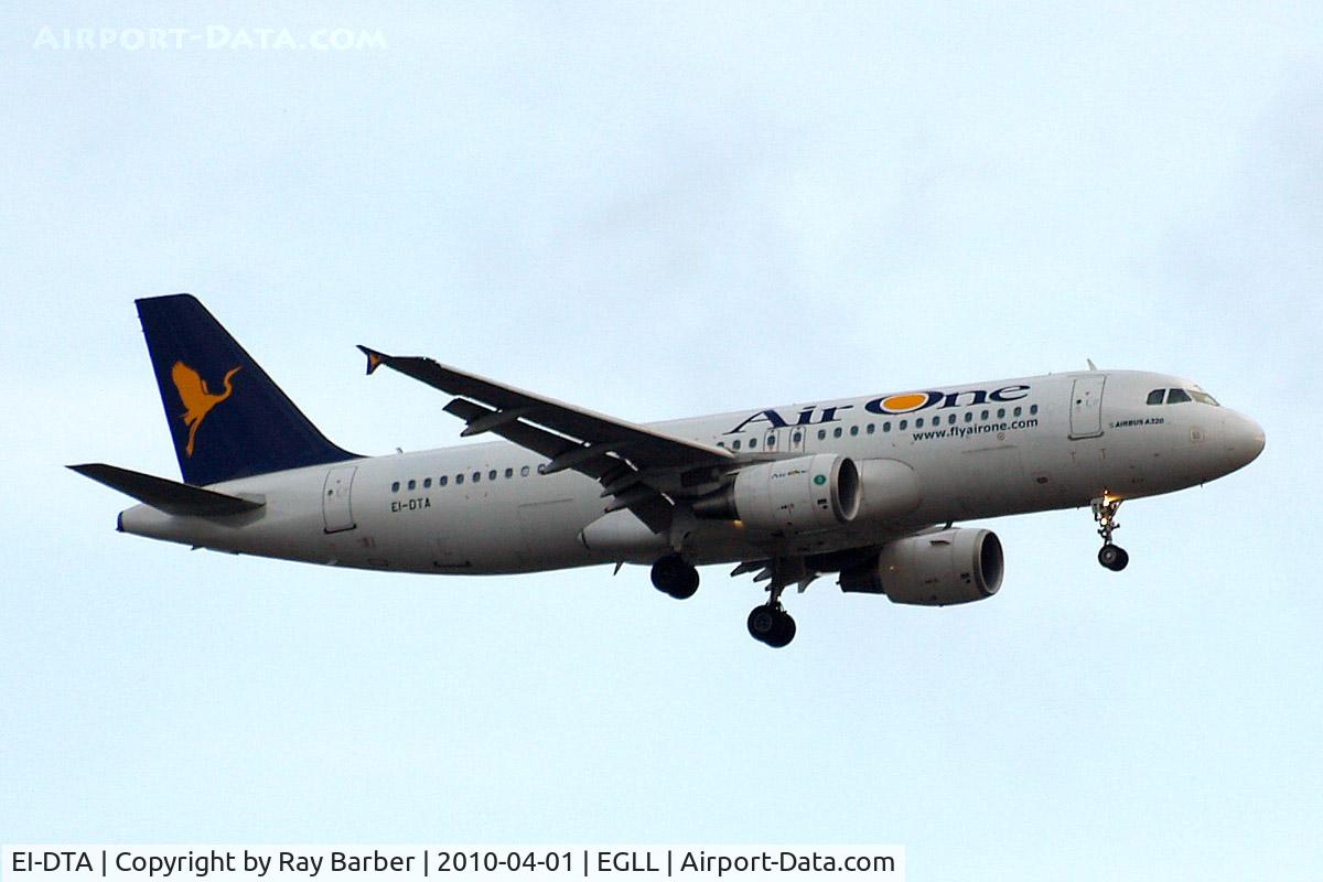 EI-DTA, 2008 Airbus A320-216 C/N 3732, Airbus A320-216 [3732] (Air One) Home~G 01/04/2010. On approach 27L.