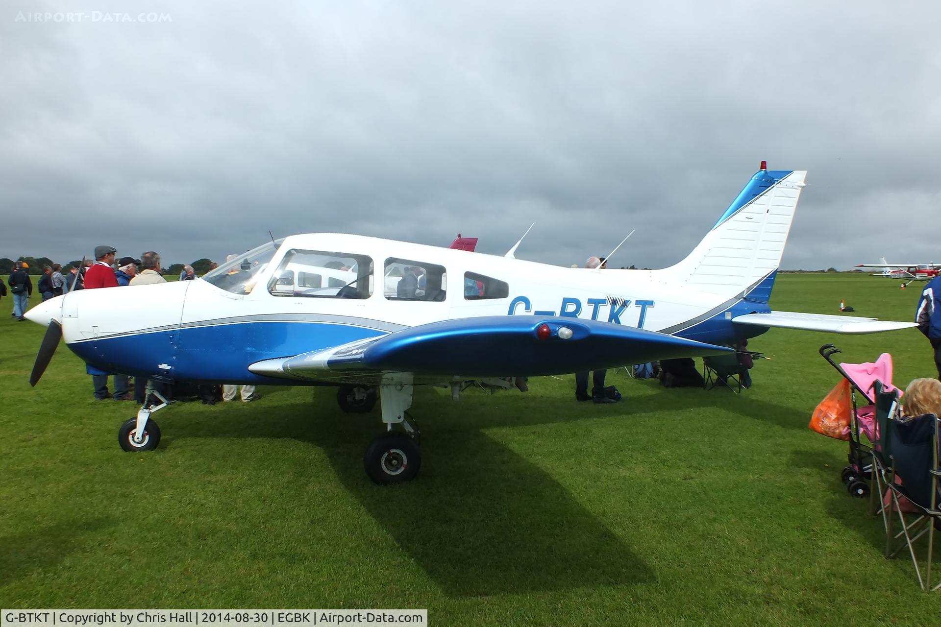 G-BTKT, 1982 Piper PA-28-161 Cherokee Warrior II C/N 28-8216218, at the LAA Rally 2014, Sywell