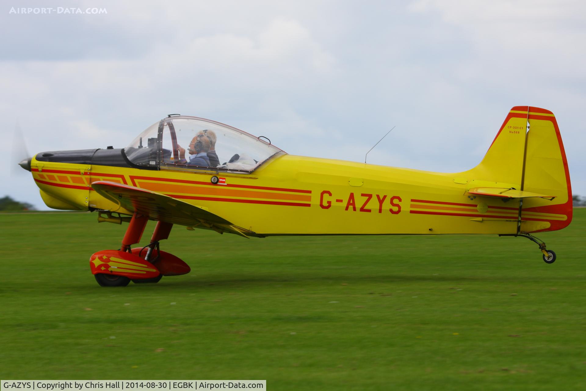 G-AZYS, 1961 Scintex CP-301C-1 Emeraude C/N 568, at the LAA Rally 2014, Sywell