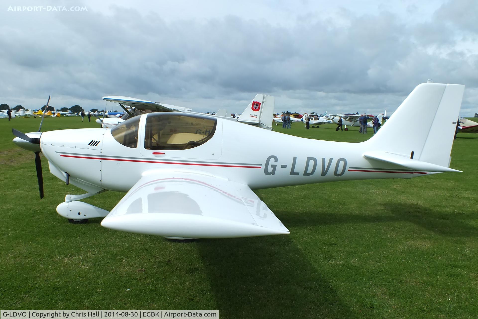 G-LDVO, 2011 Europa XS Tri-Gear C/N PFA 247-13254, at the LAA Rally 2014, Sywell