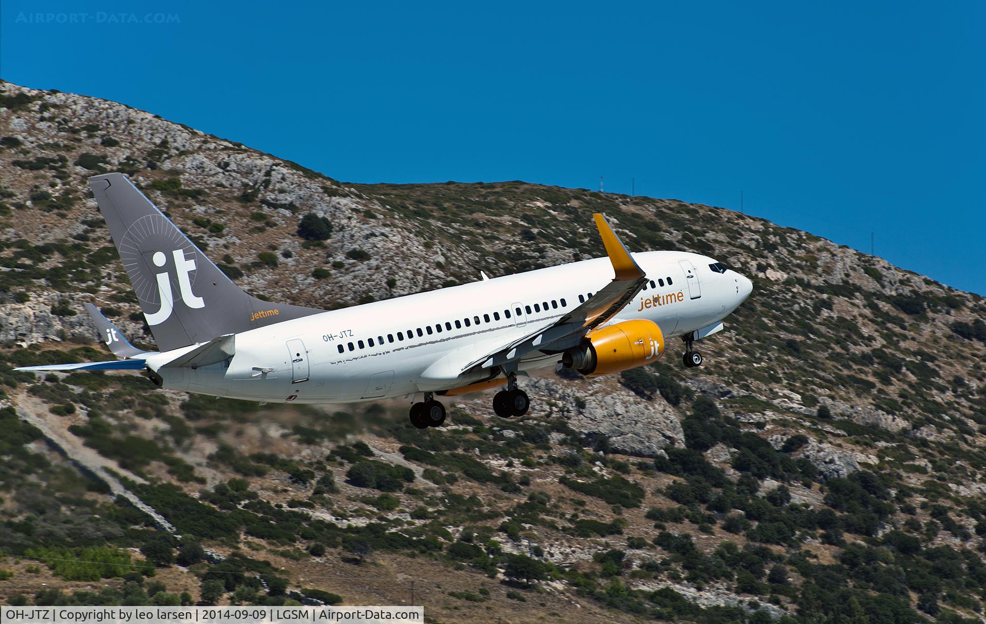 OH-JTZ, 1999 Boeing 737-73S C/N 29083, Samos 9.9.14